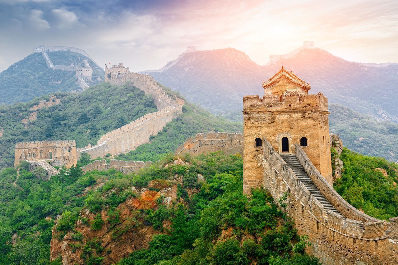 Desktop Wallpaper China Nature Mountains The Great Wall of China