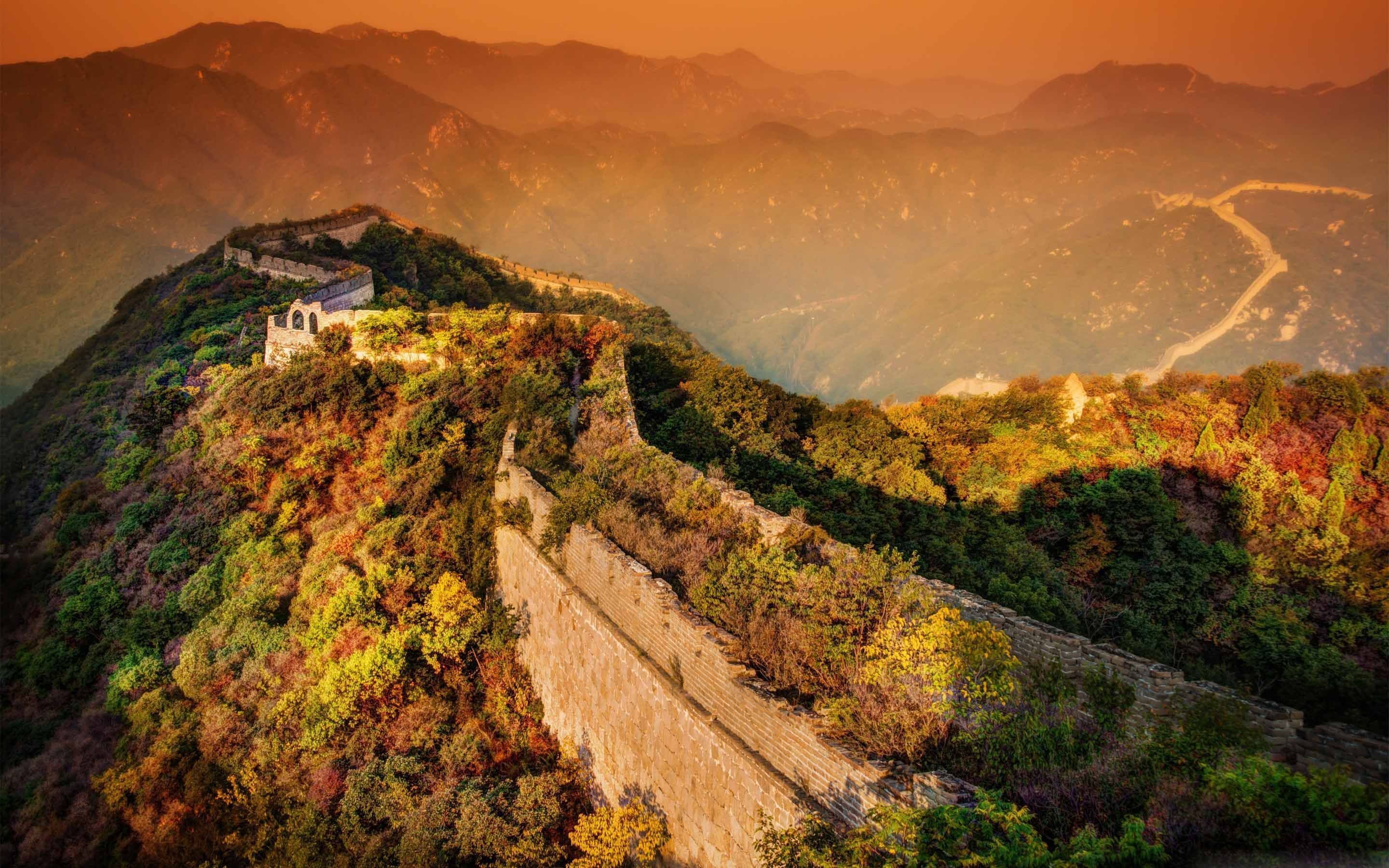 A Moody Evening At The Great Wall MacBook Air Wallpaper Download