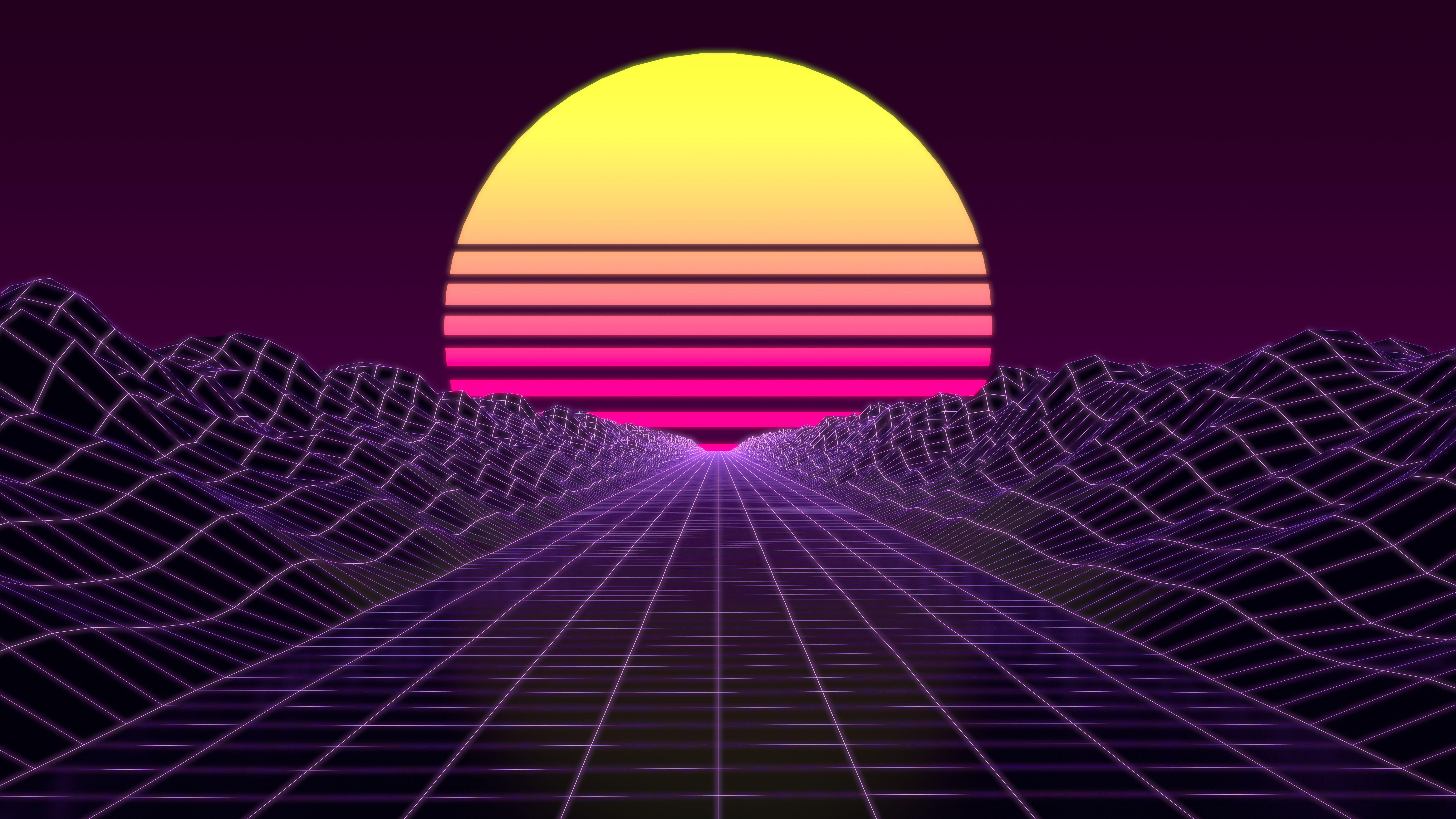 Synthwave 8k, HD Abstract, 4k Wallpaper, Image, Background, Photo and Picture