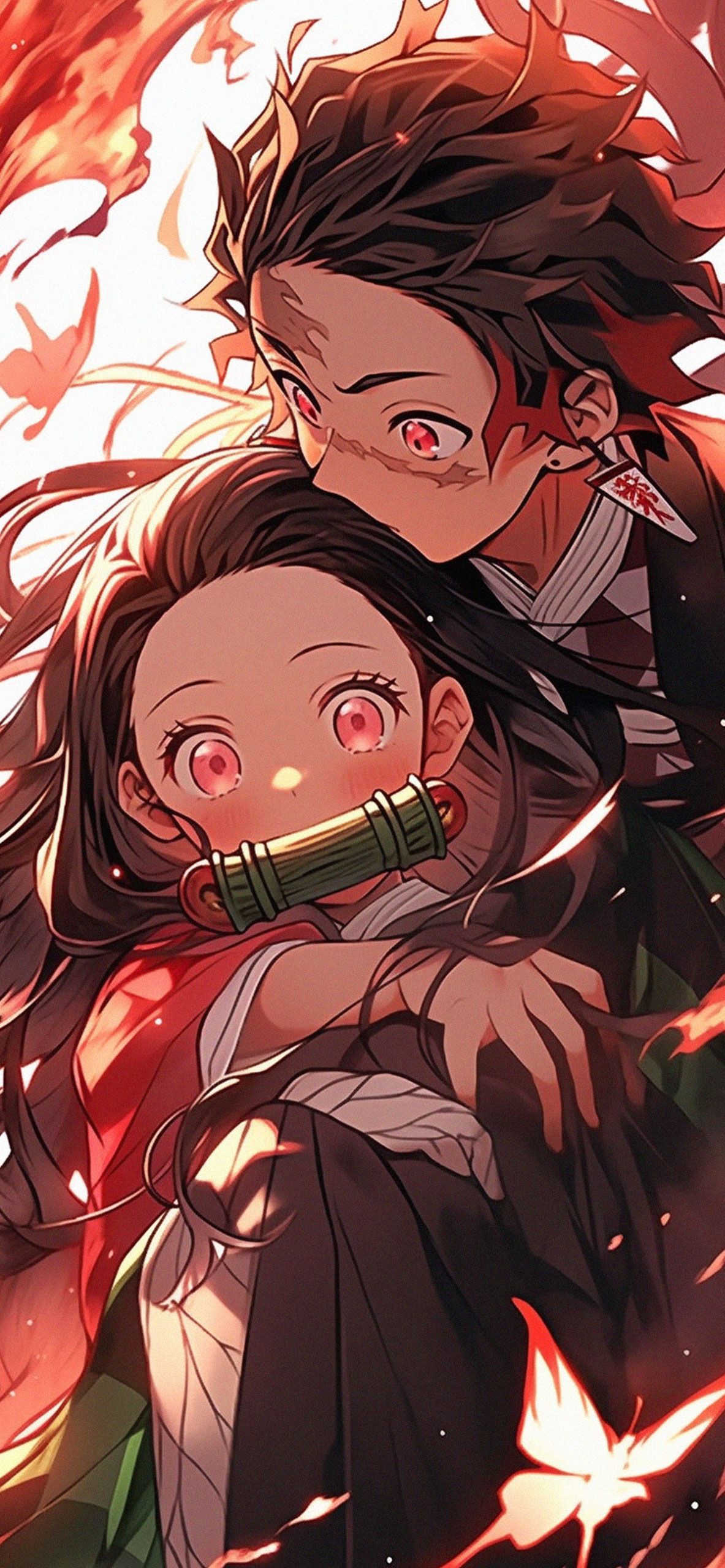 Tanjiro and Nezuko Art Wallpaper Demon Slayer Wallpaper