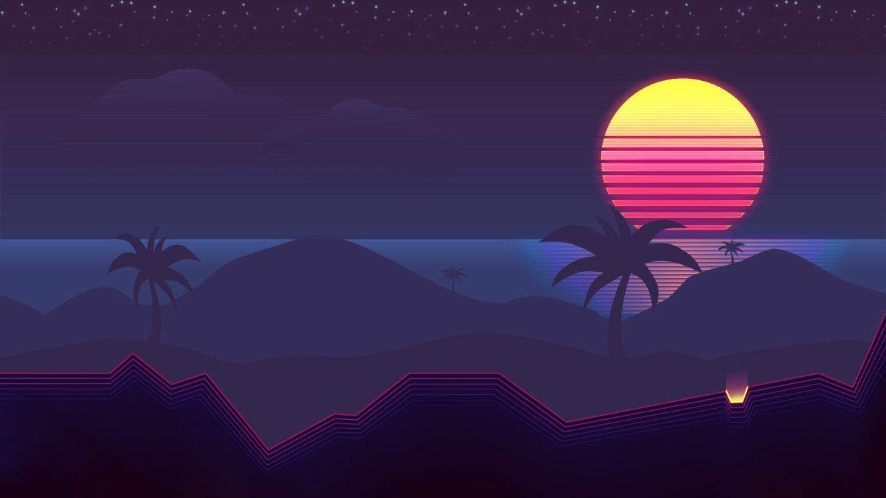 Resolution Synthwave 4k 720P Wallpaper