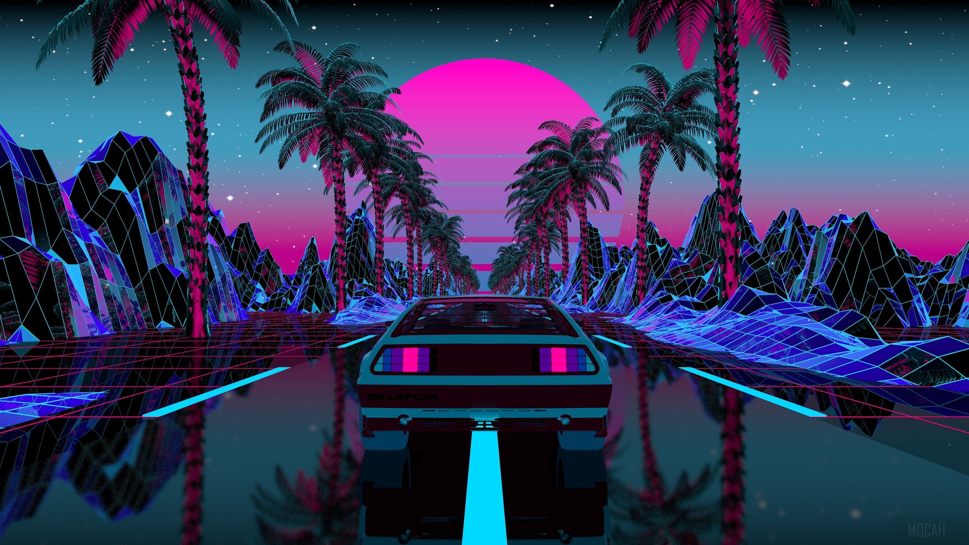 Synthwave Night Drive Wallpaper - synthwave