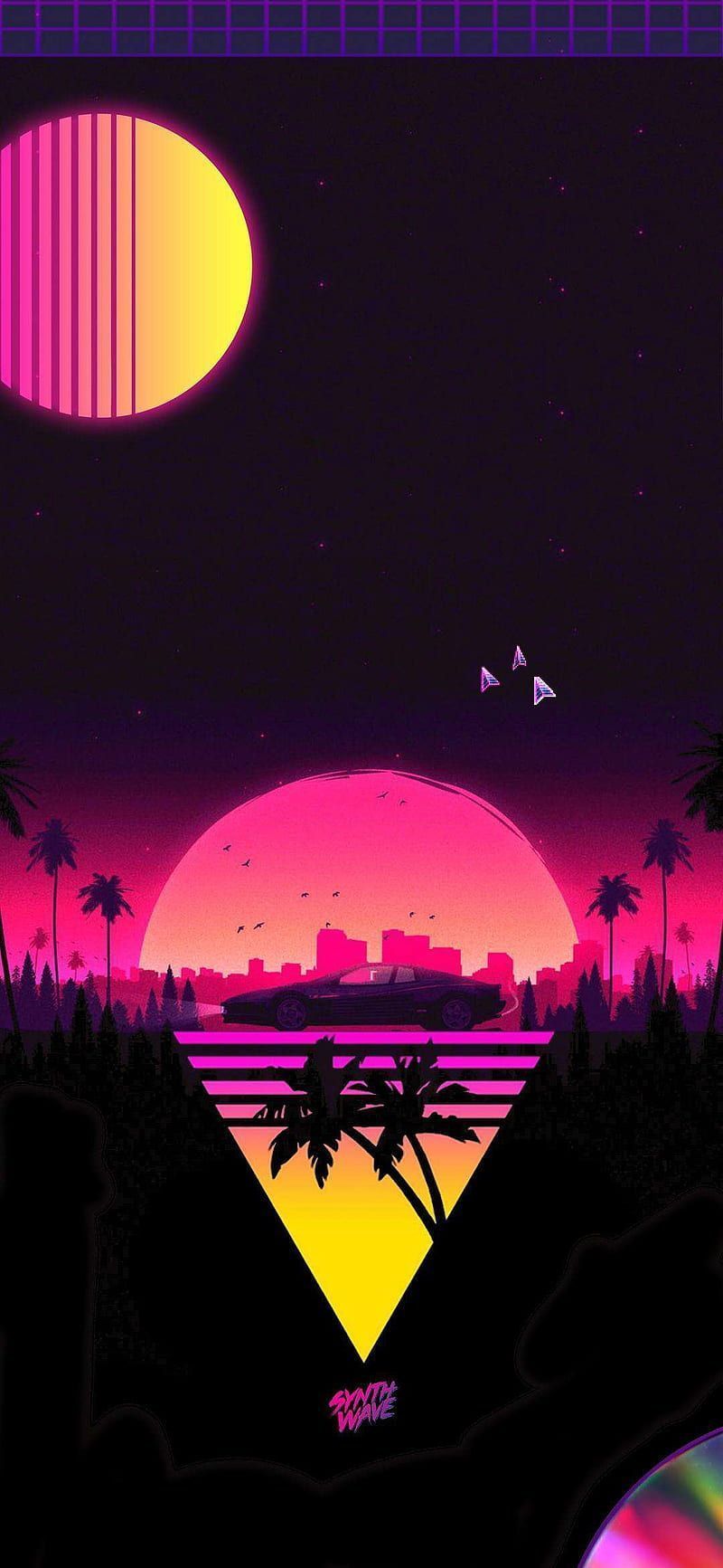 Synthwave, retro, HD phone wallpaper - synthwave