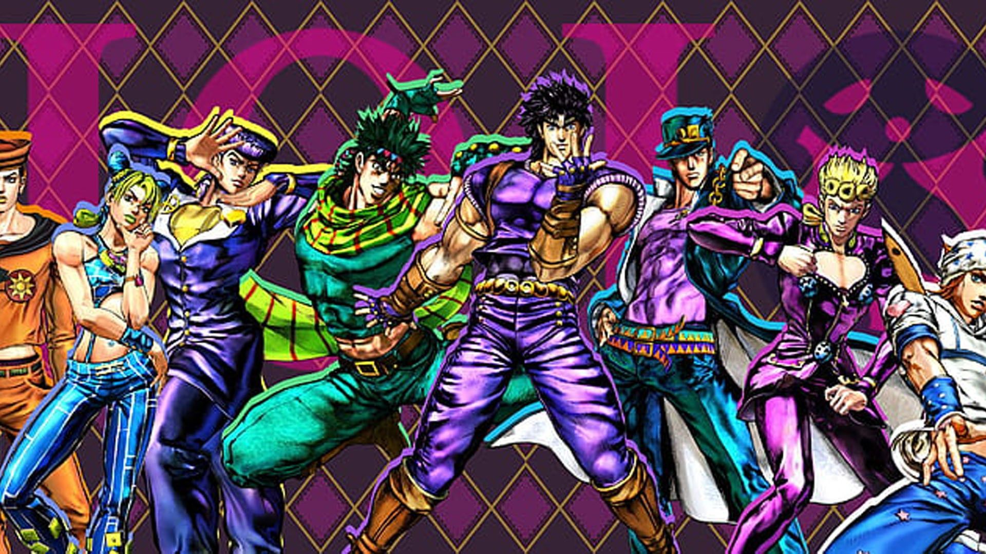 Jotaro Kujo Dio Brando Joseph Joestar Jonathan Joestar Giorno Giovanna HD JoJo's Bizarre Adventure Wallpaper