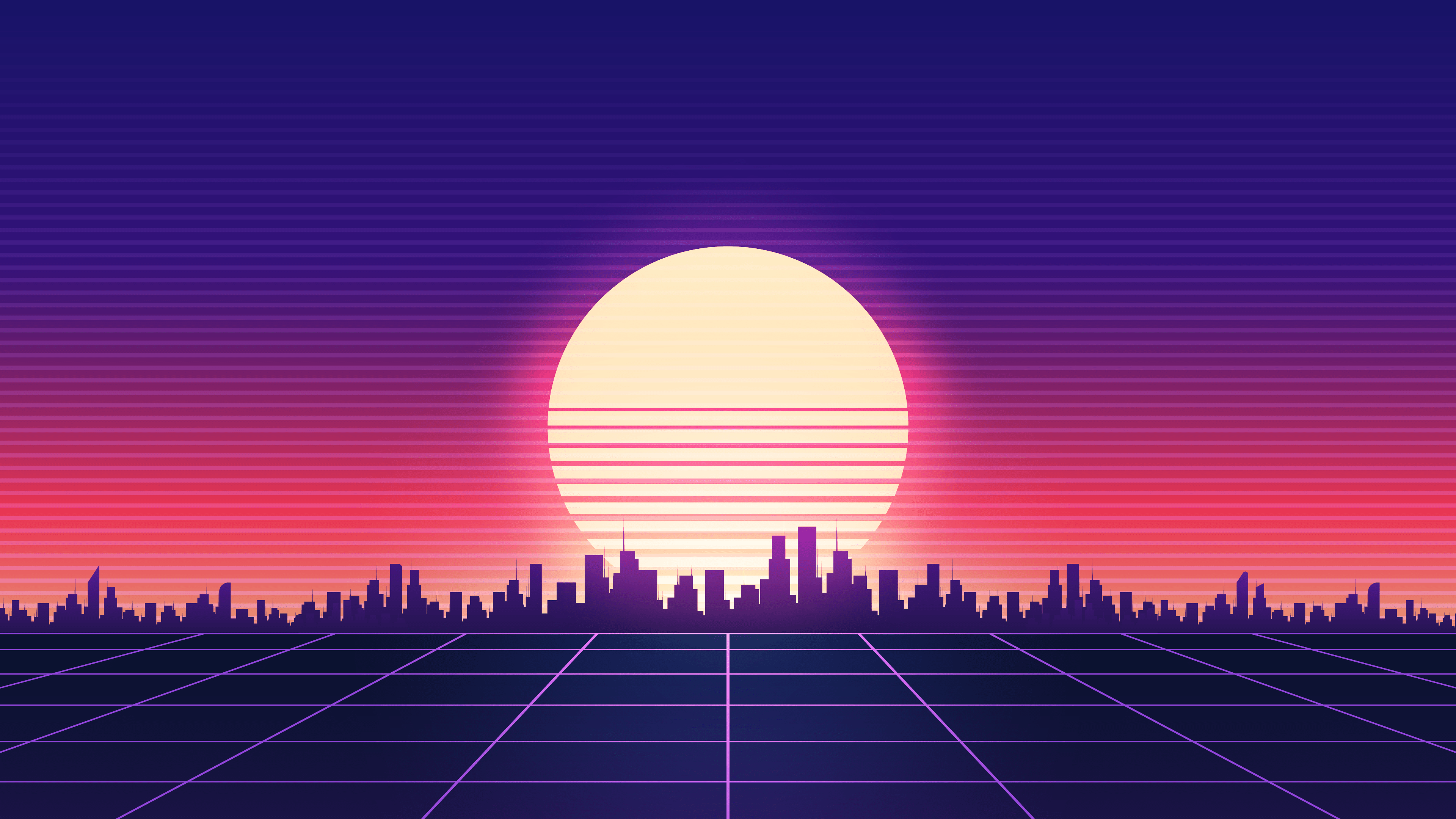 Wallpaper Synthwave, Art, Atmosphere, World, Orange, Background Free Image - synthwave