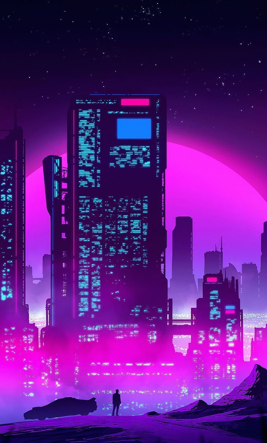 Synthwave city HD wallpaper - synthwave