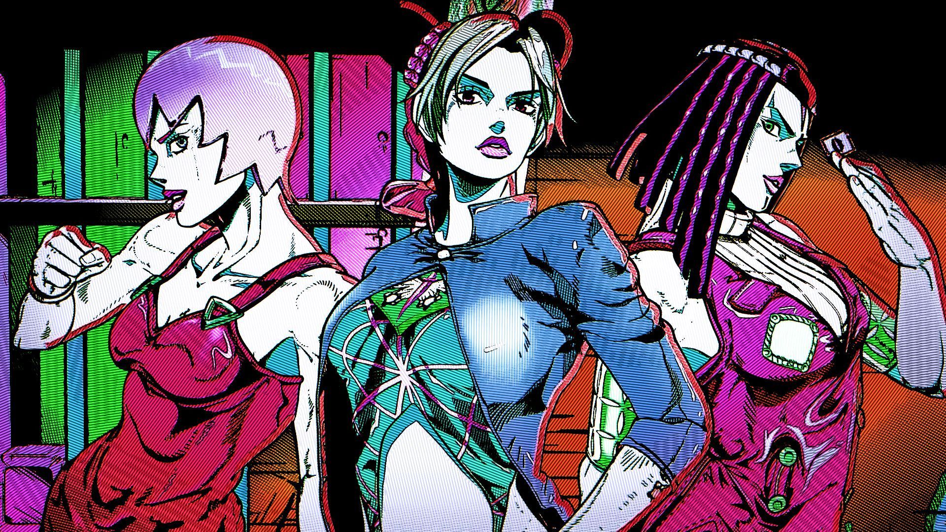 HD desktop wallpaper: Anime, Jojo's Bizarre Adventure, Jolyne Cujoh, Ermes Costello, Foo Fighters (Jojo's Bizarre Adventure) download free picture