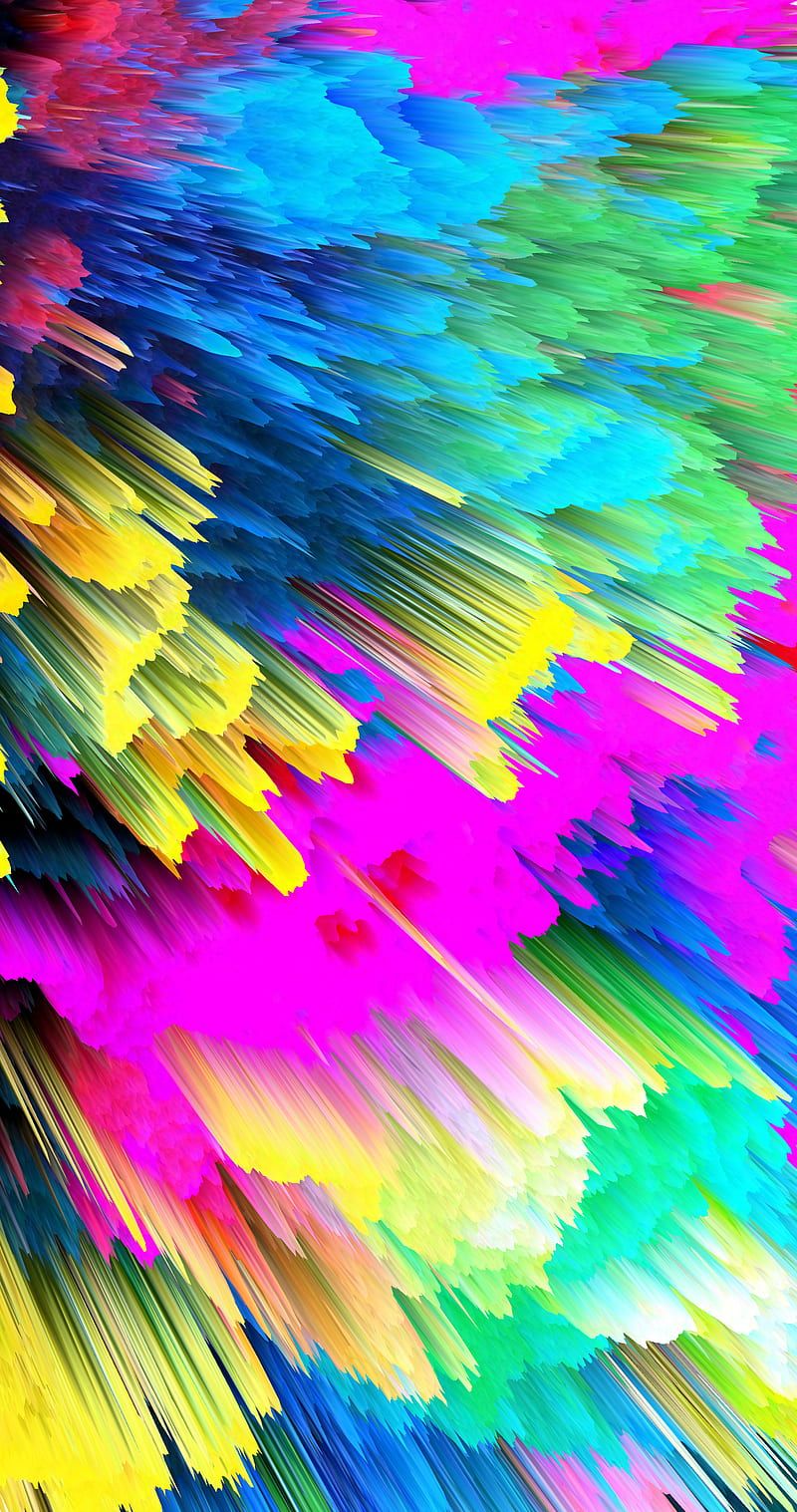 Colors 3D, Android, Colorful, Cool background, iPhone X, art, iPhone, ios HD phone wallpaper - cool