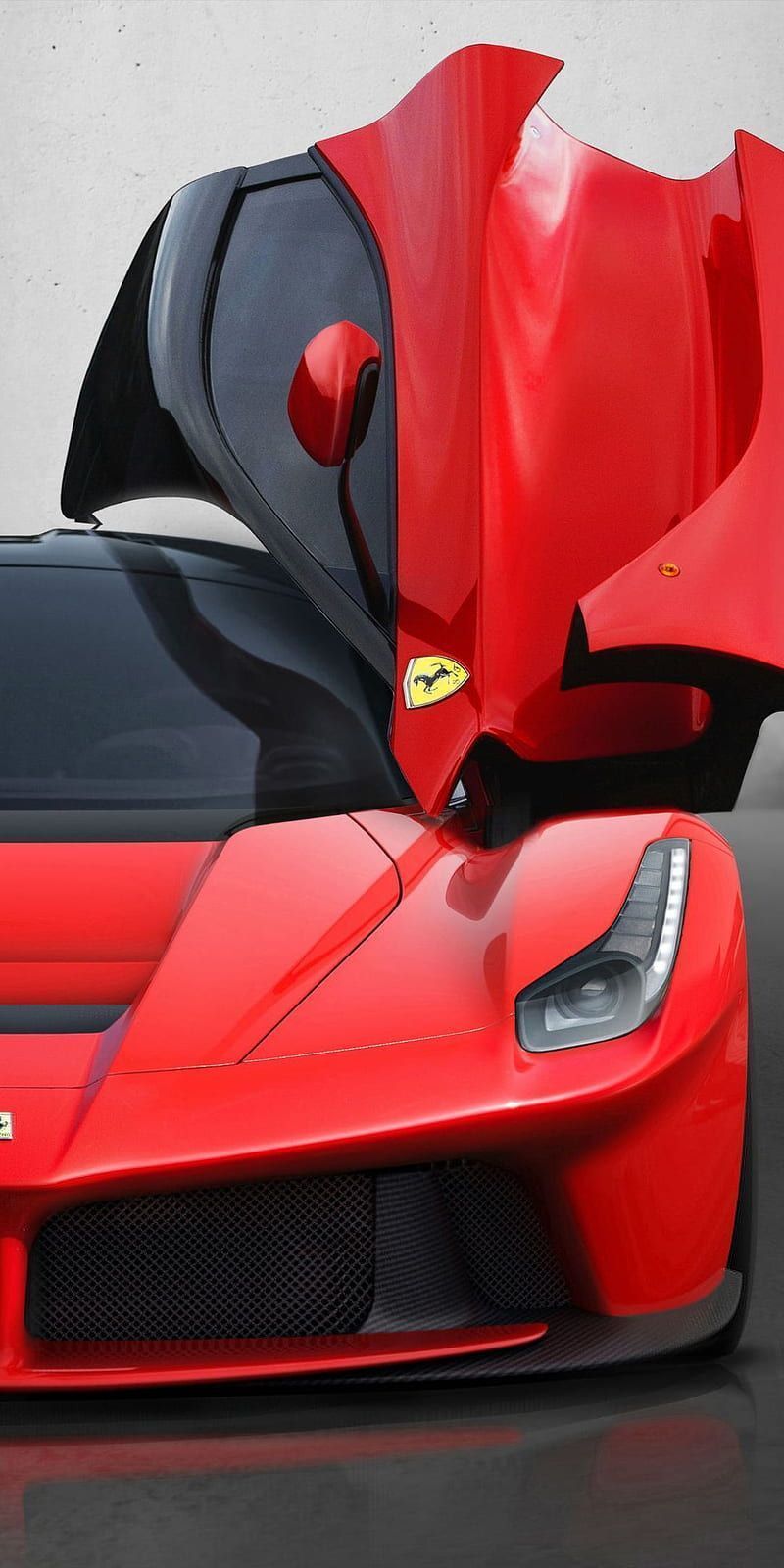 Ferrari LaFerrari, u, ferrari, laferrari, doors, red, front, bumper, open, hypercar, HD phone wallpaper - Ferrari LaFerrari