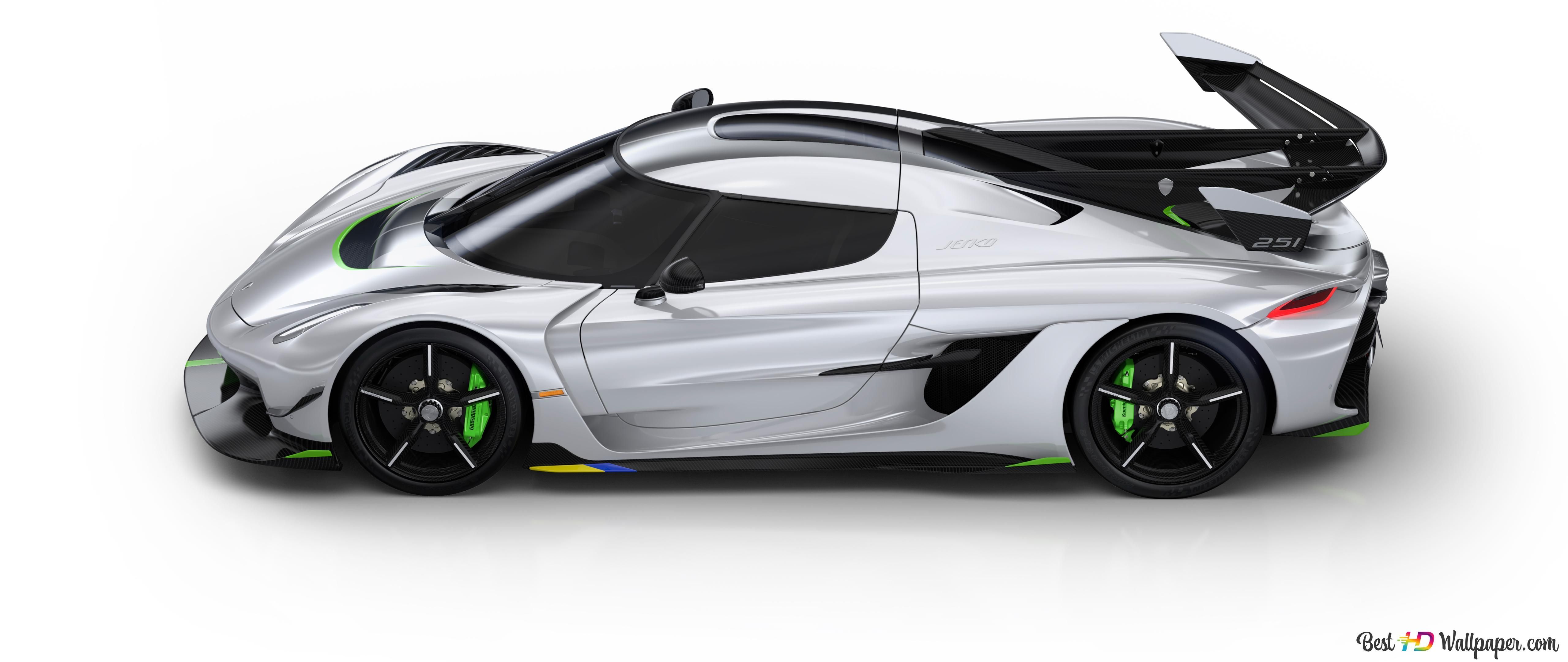 Koenigsegg Jesko Side View 8K wallpaper download