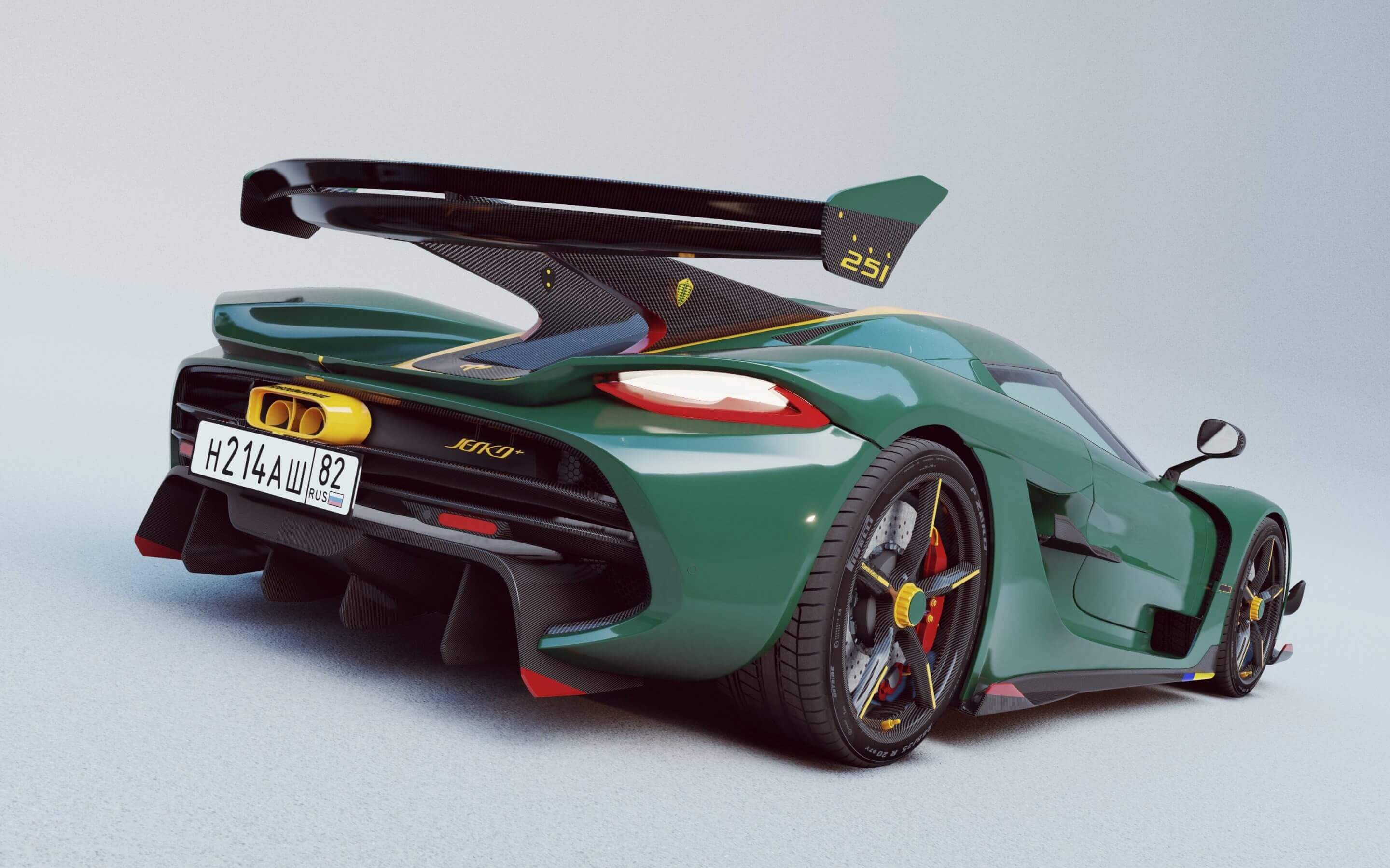 Koenigsegg Jesko 2020 Render 3D Desktop HD Wallpaper