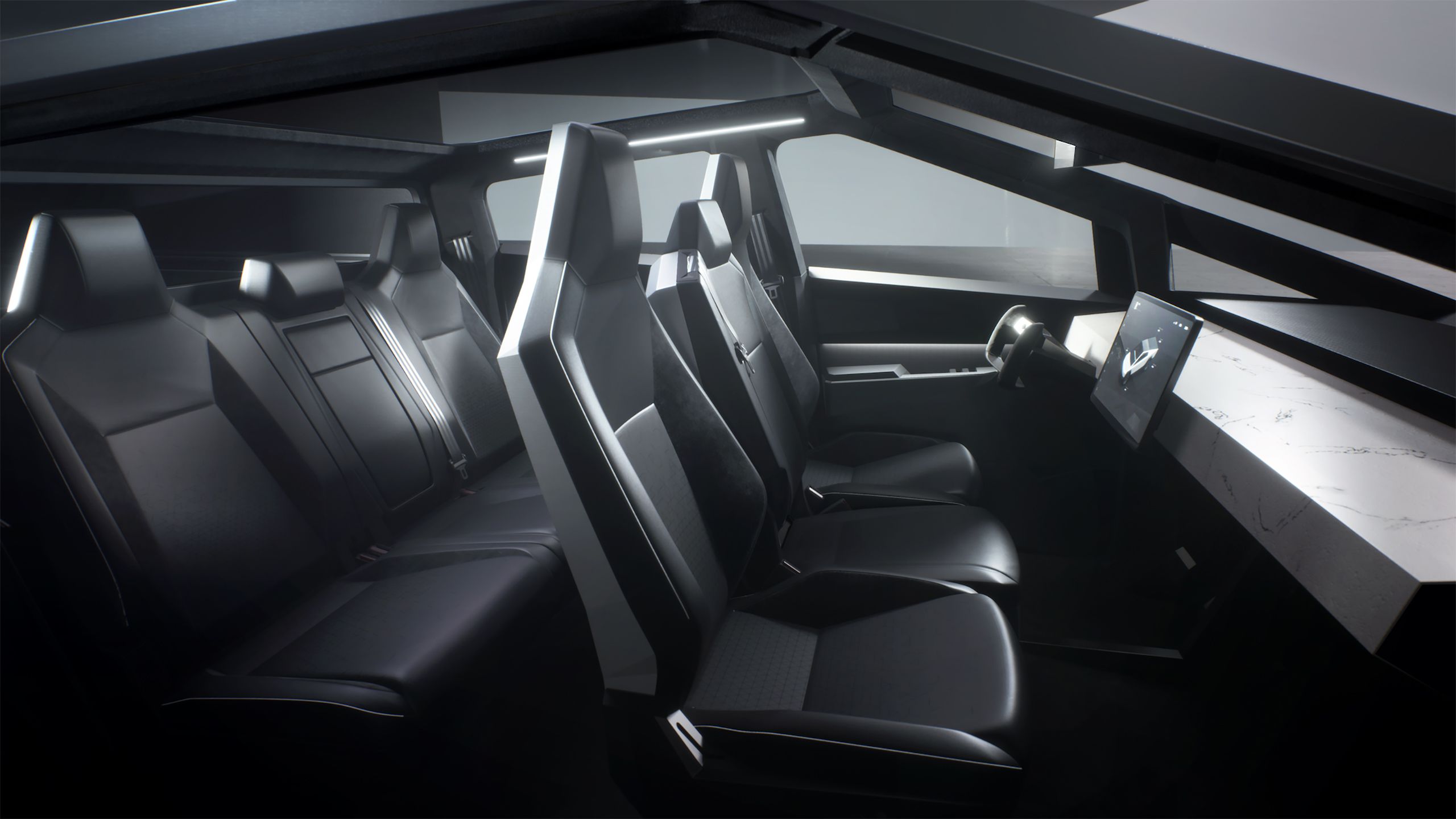 Tesla Cybertruck Prototype 2019 Interior Wallpaper Car Wallpaper