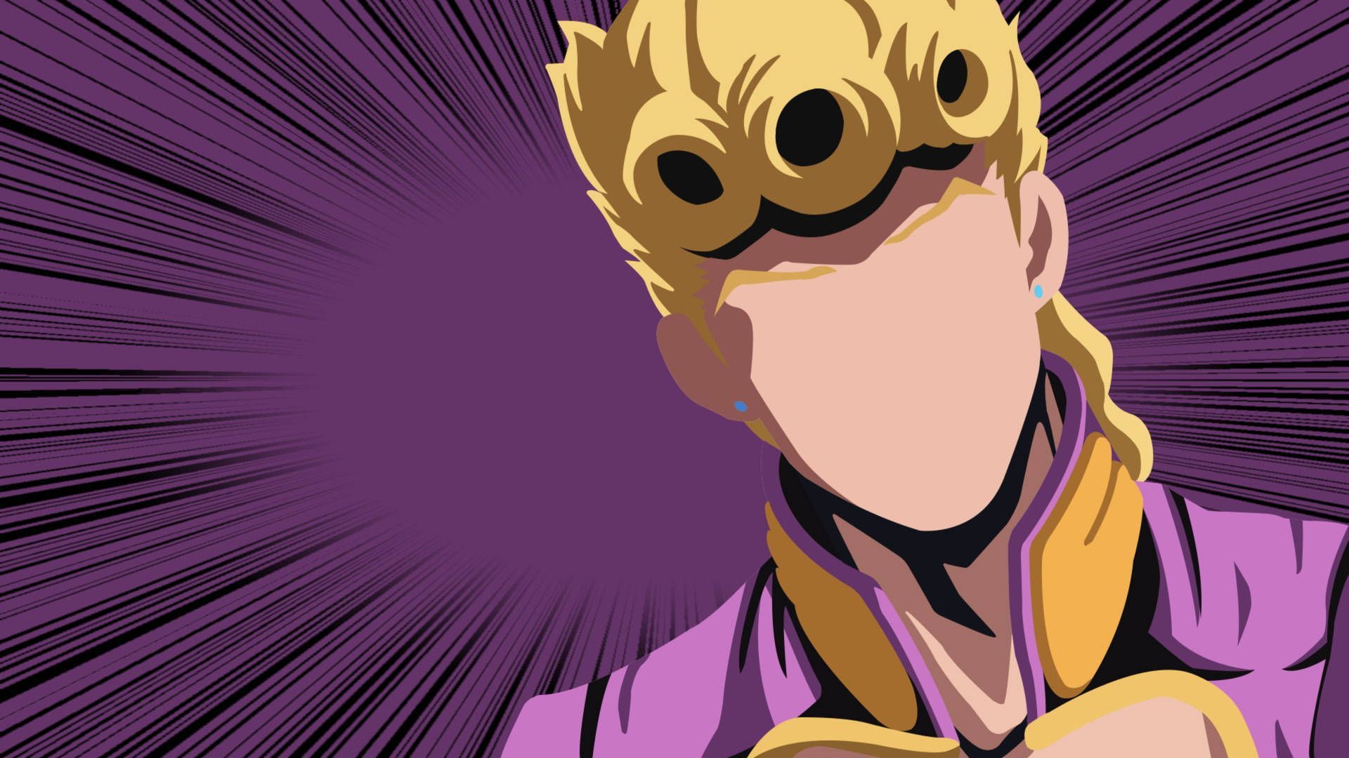 Download “Giorno, a flamboyant protagonist of Jojo Bizarre Adventure.” Wallpaper