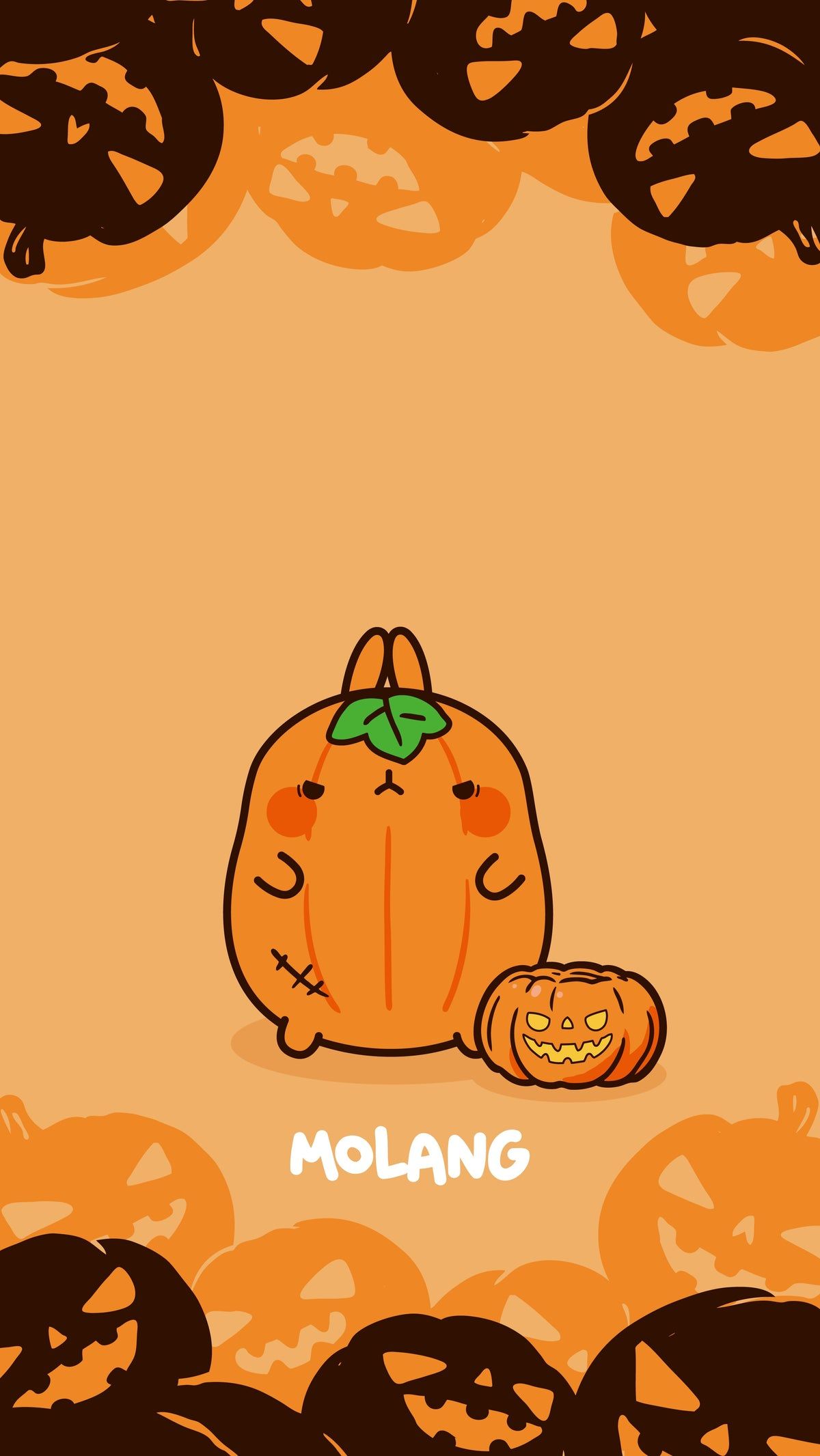 Molang Halloween Wallpaper: Discover The Pumpkin Wallpaper of Molang