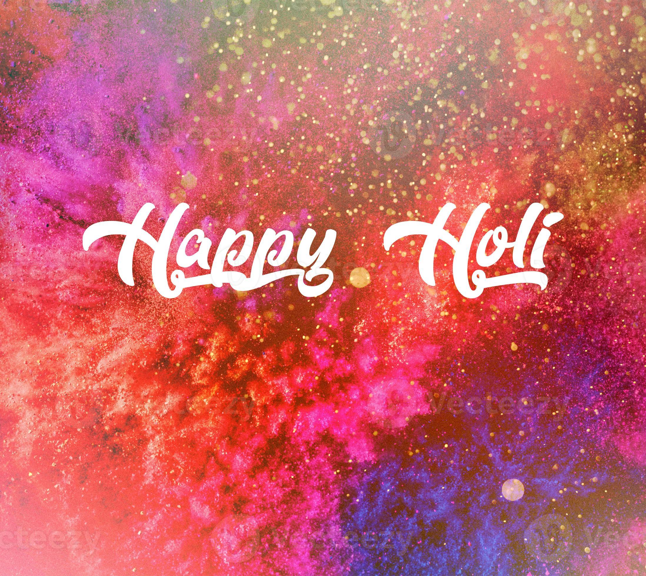 Happy Holi wallpaper, Colorful background for Holi. Color Festival