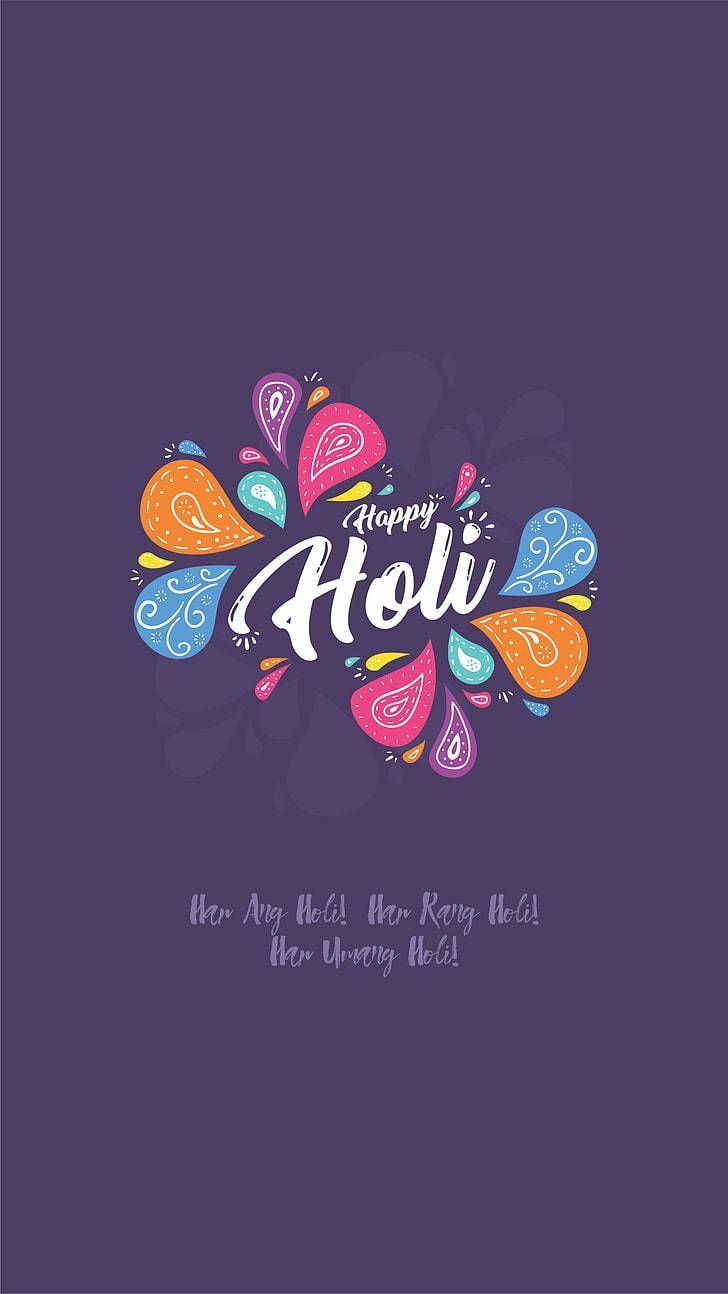 Download Vibrantly Joyful Holi HD Artwork Wallpaper