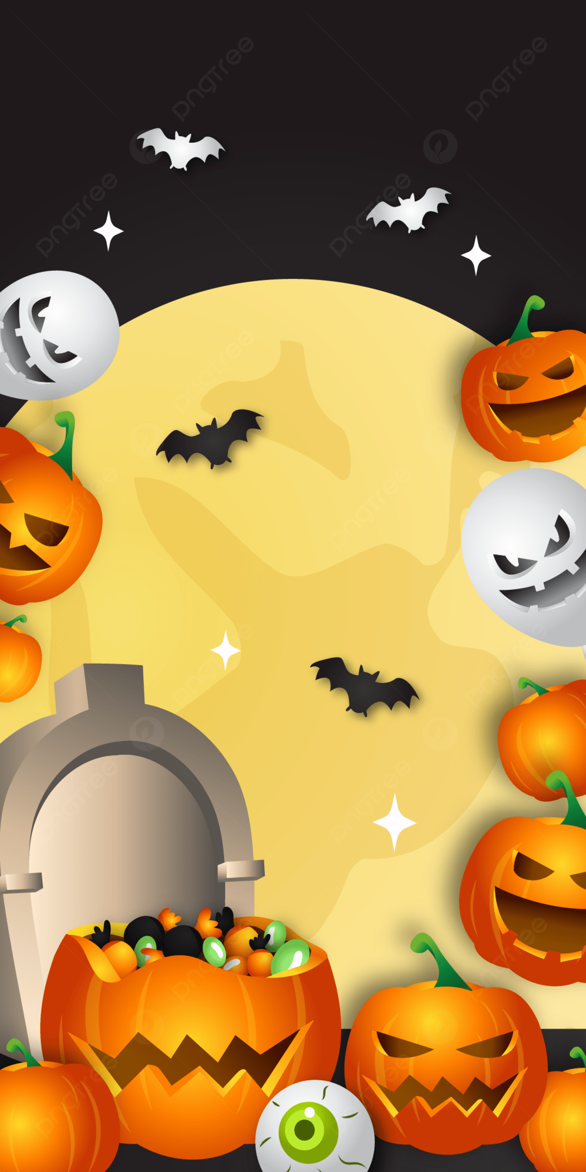 Cute Halloween Wallpaper Free Vector Background Wallpaper Image For Free Download