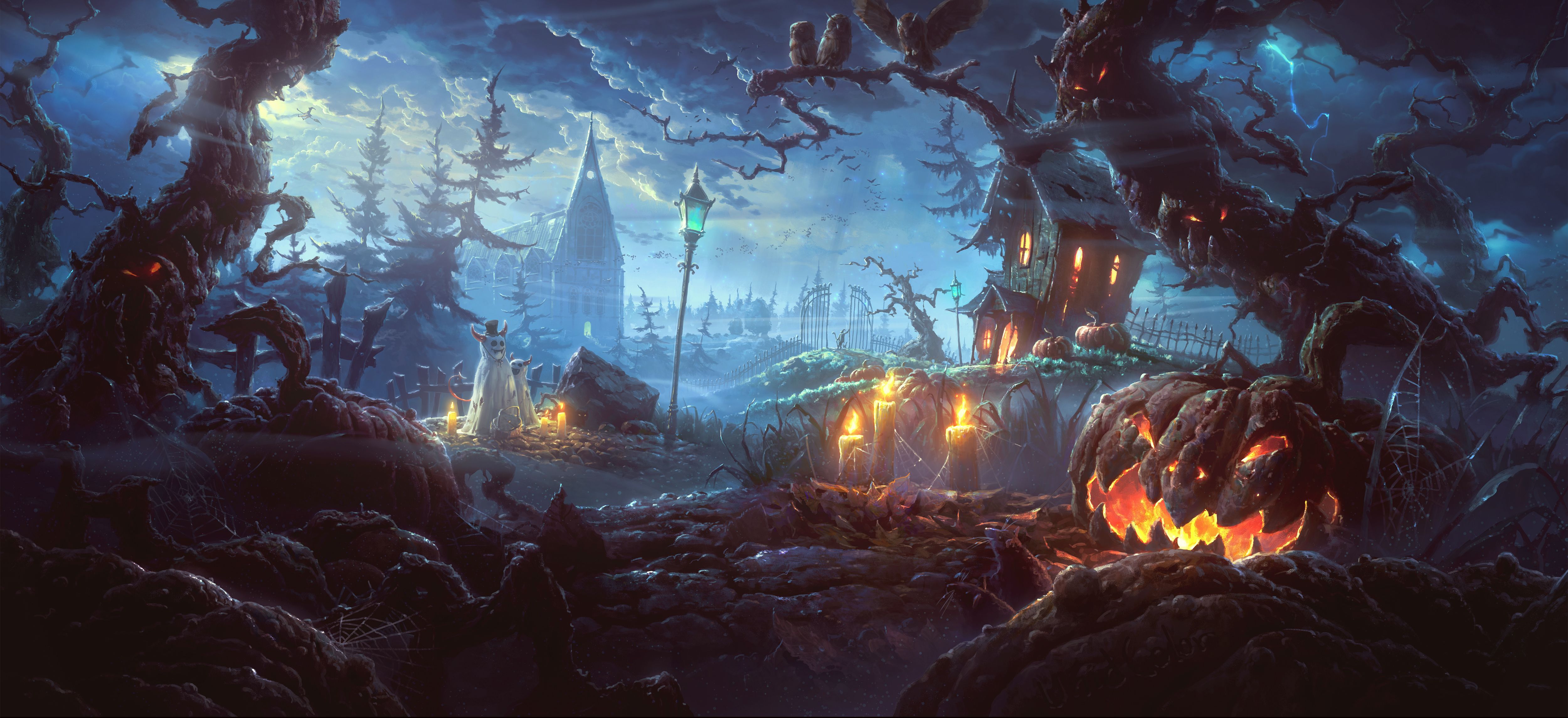 4K Halloween Wallpaper and Background Image