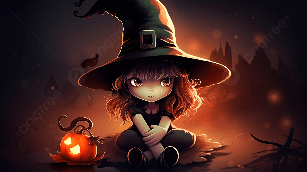 Scary Witch In Halloween Wallpaper Background, Cute Witch Picture Background Image And Wallpaper for Free Download