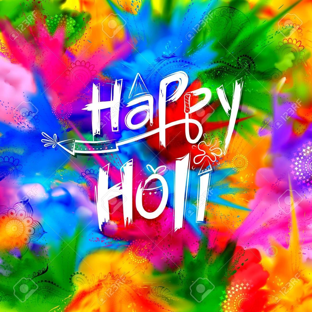 Happy Holi Background For Color Festival Of India Celebration. Royalty Free Clipart, Vectors, And Stoc. Happy holi image, Happy holi picture, Happy holi wishes