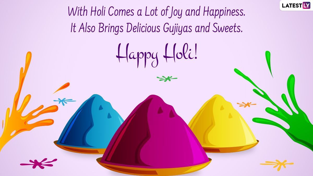 Happy Holi 2022 Wishes & HD Image: Send WhatsApp Stickers, Festive Quotes, Colourful Wallpaper, Sayings and SMS To Family and Friends on Rangwali Holi