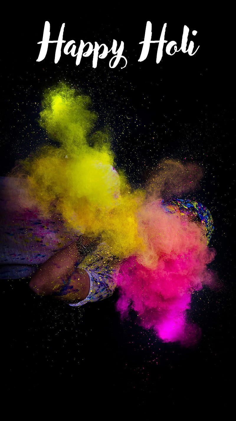 Happy Holi colors, colours, festival, happyholi, holifestival, holihai, india, HD phone wallpaper