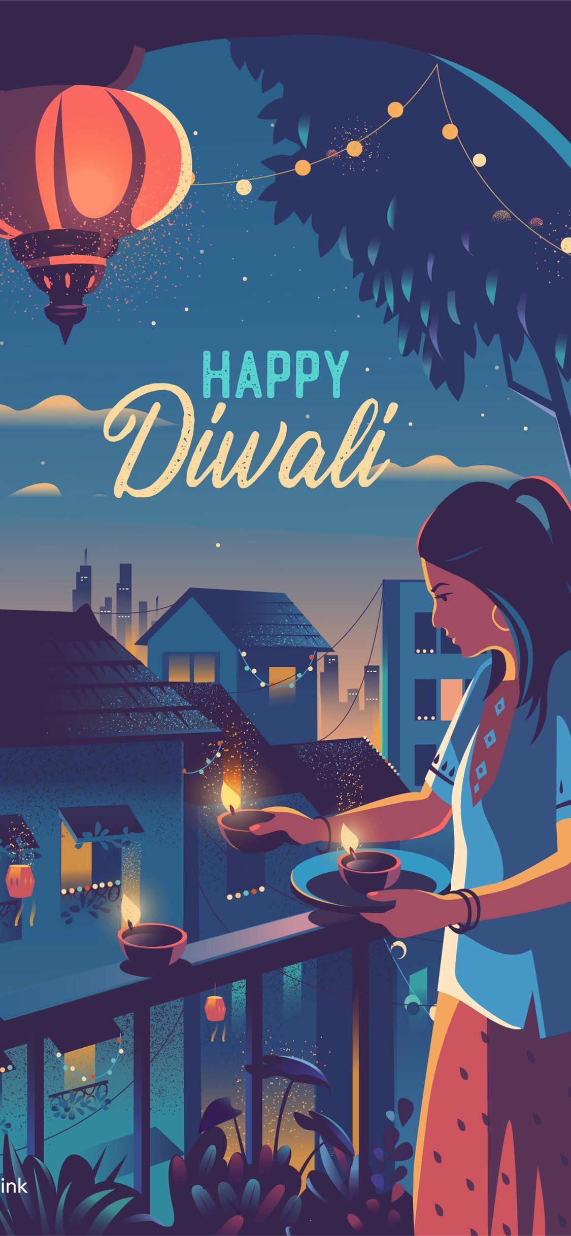 Happy Diwali by Ranganath iPhone Wallpaper Free Download