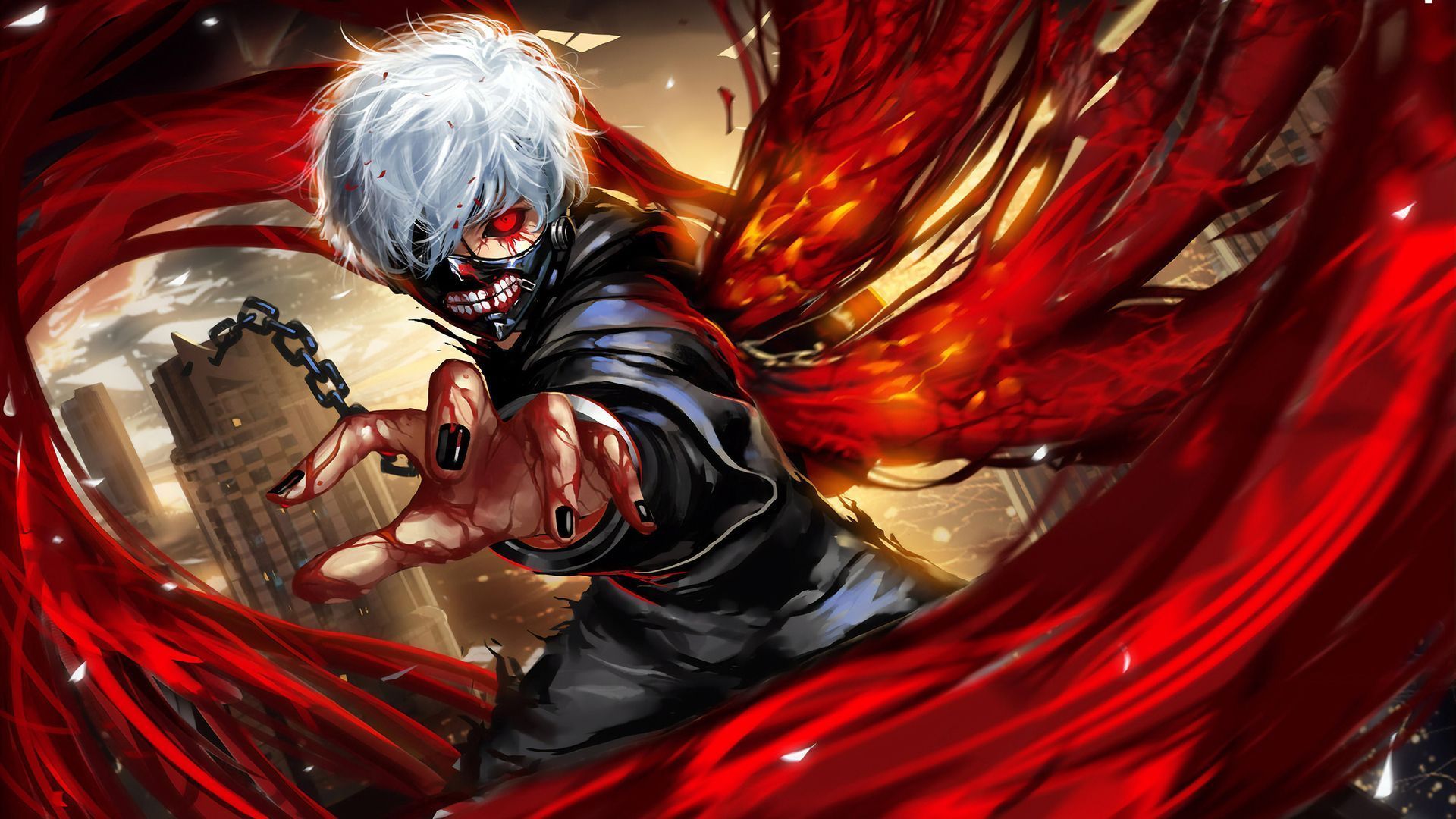 Tokyo Ghoul Fanart Laptop Full HD 1080P HD 4k Wallpaper, Image, Background, Photo and Picture