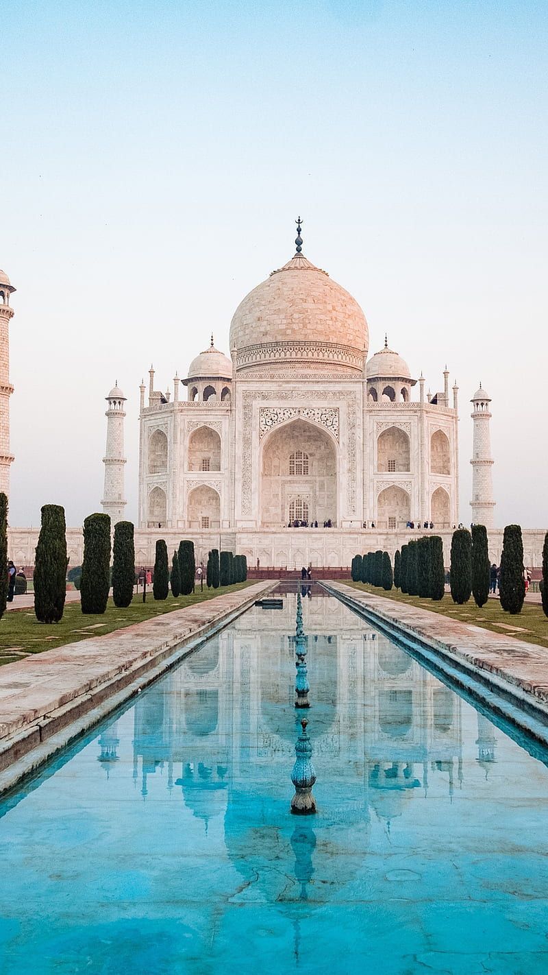 THE TAJ MAHAL, agra, cool, history, moon, night, pink taj mahal, place, HD phone wallpaper