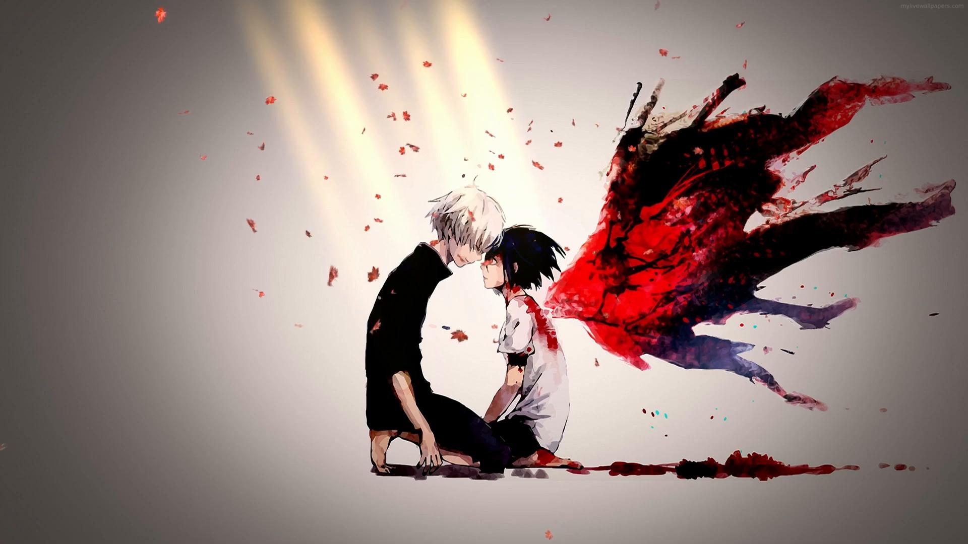 Kaneki And Touka Love (Tokyo Ghoul) Live Wallpaper