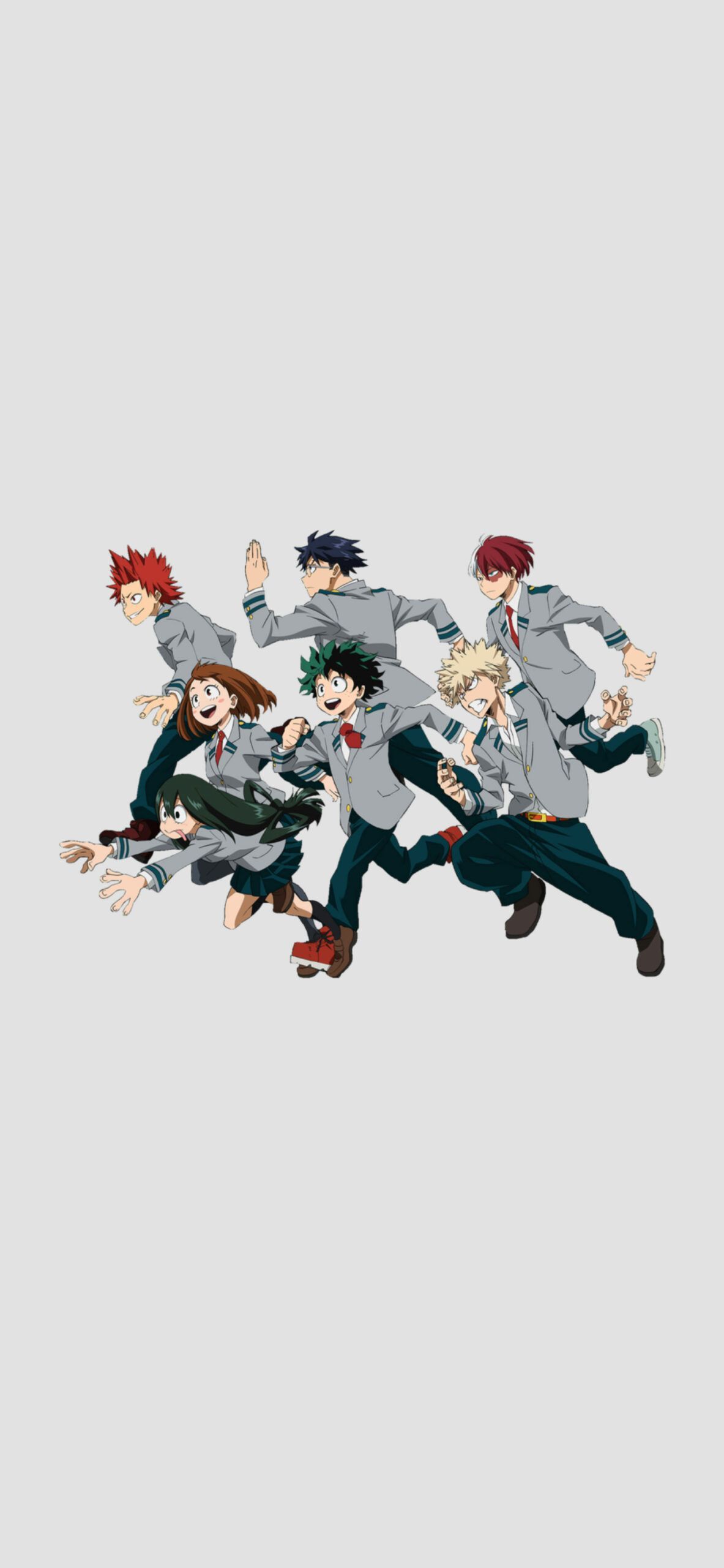 My Hero Academia Students Grey Wallpaper