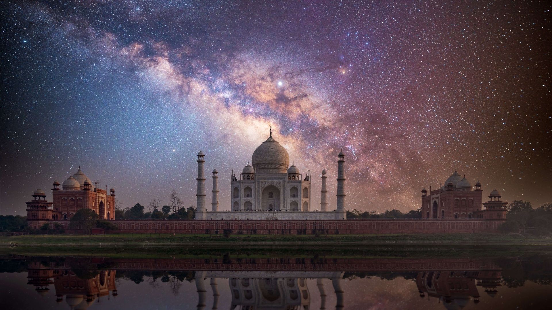 Taj Mahal Wallpaper 4K, UNESCO World Heritage Site, Agra