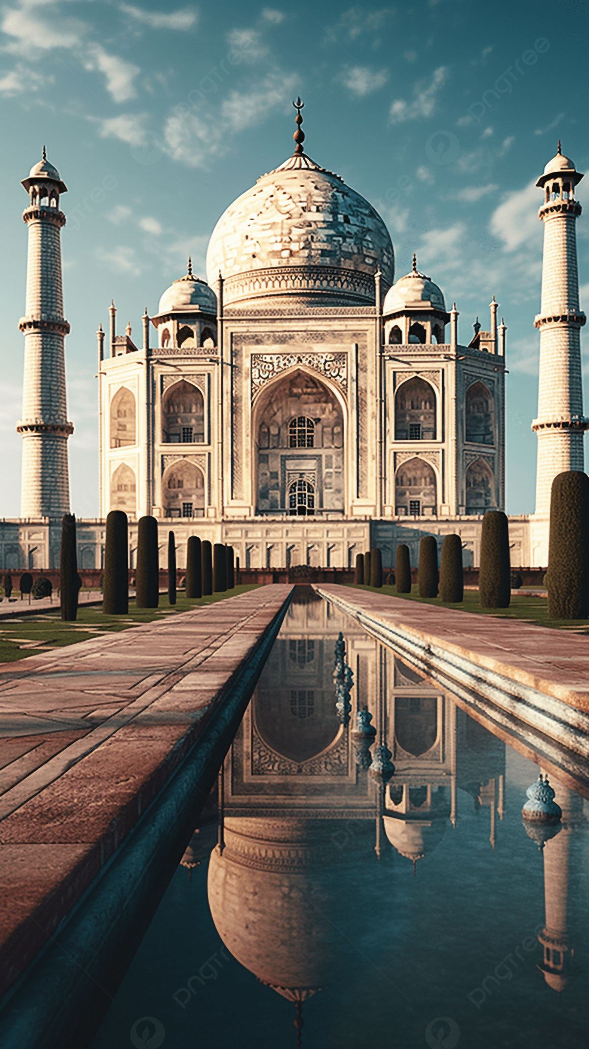 Taj Mahal India Attractions Travel Background Wallpaper Image For Free Download