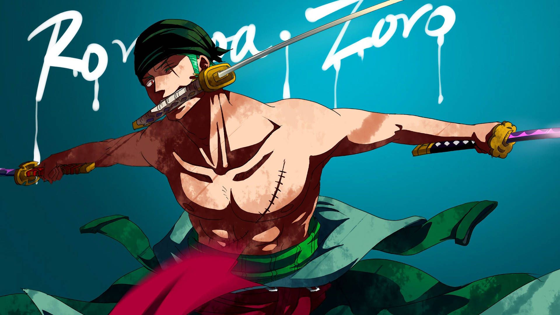 Download Blue One Piece Zoro 4k Wallpaper