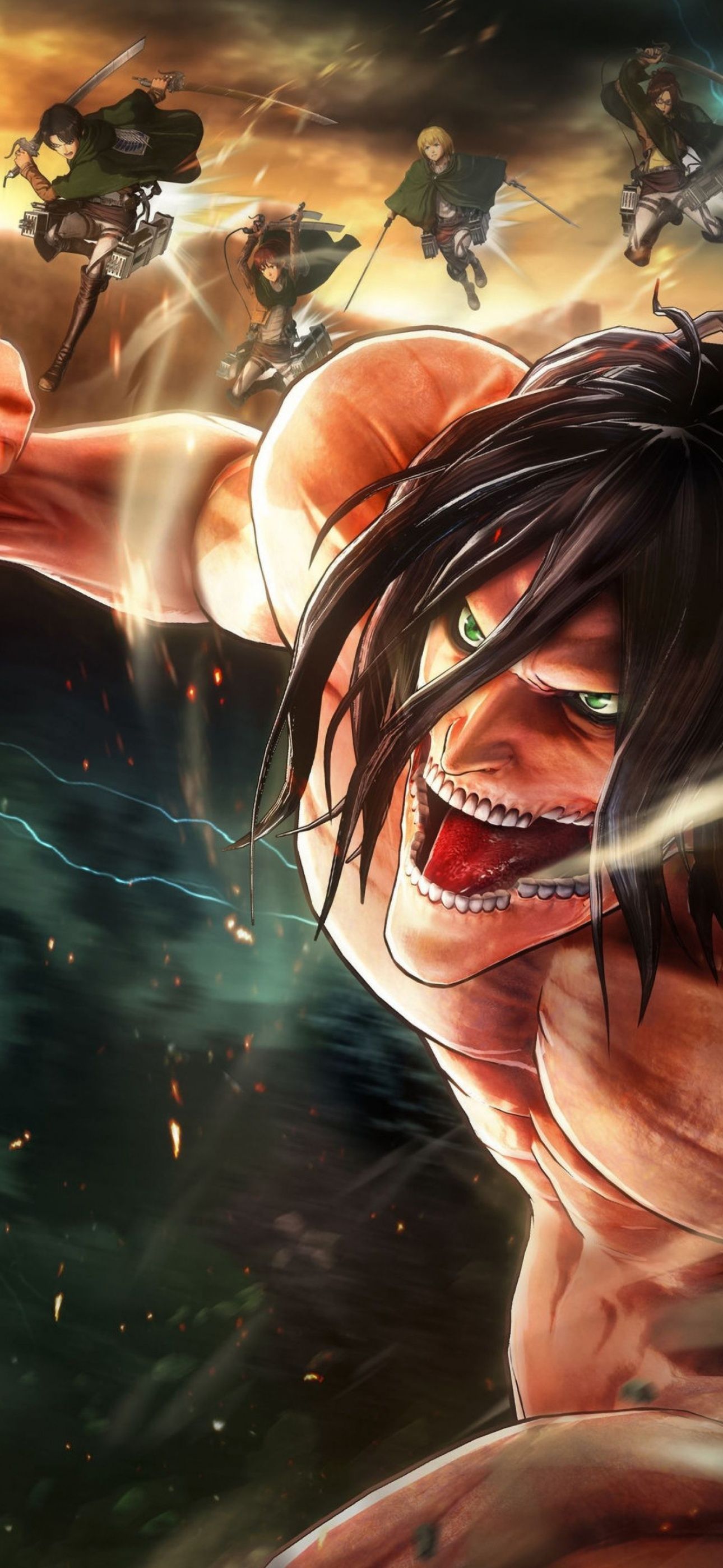 Attack on Titan Wallpaper 4K, Final battle, Shingeki no Kyojin