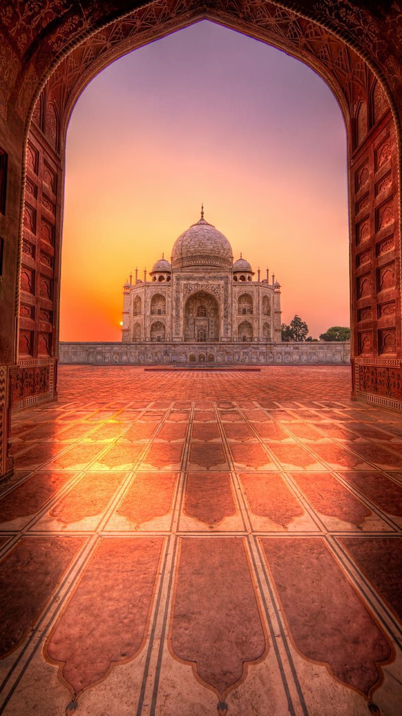 THE TAJ MAHAL, agra, cool, history, moon, night, pink taj mahal, place, HD phone wallpaper