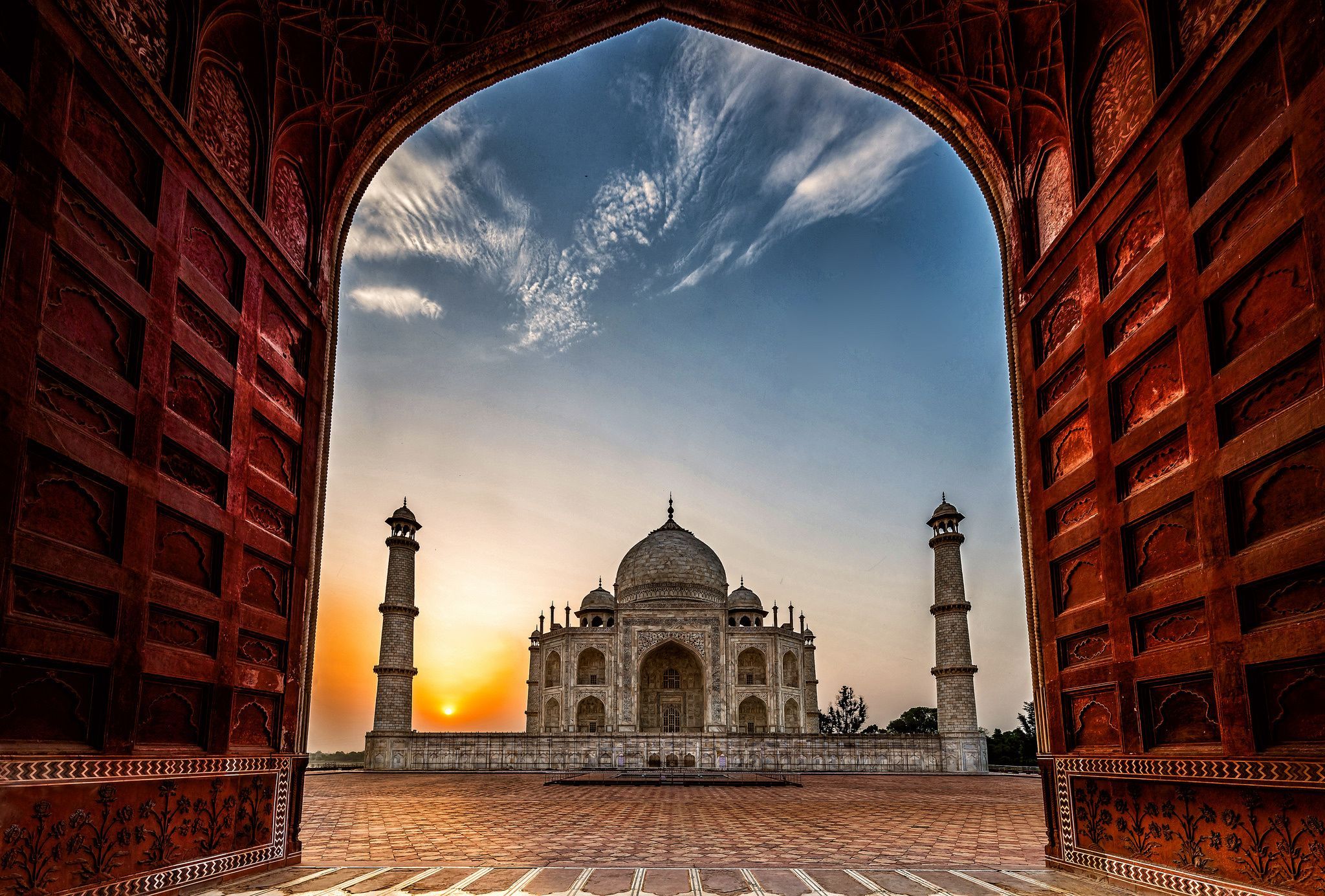 Man Made Taj Mahal HD Wallpaper