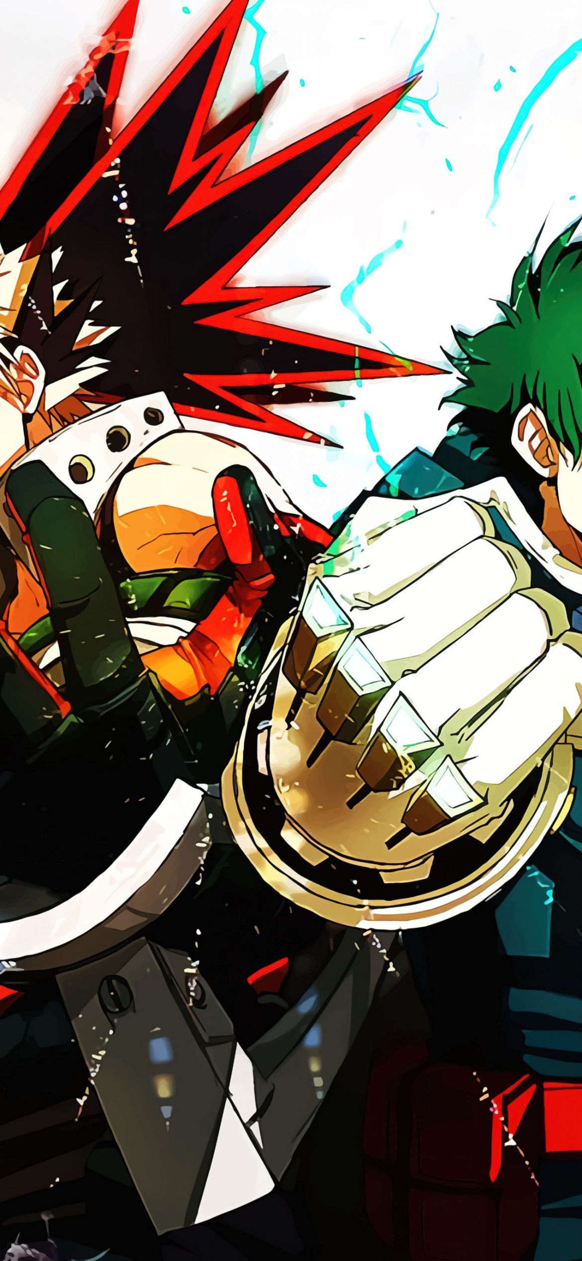 Katsuki Bakugo and Izuku Midoriya in My Hero Academia 4K Wallpaper