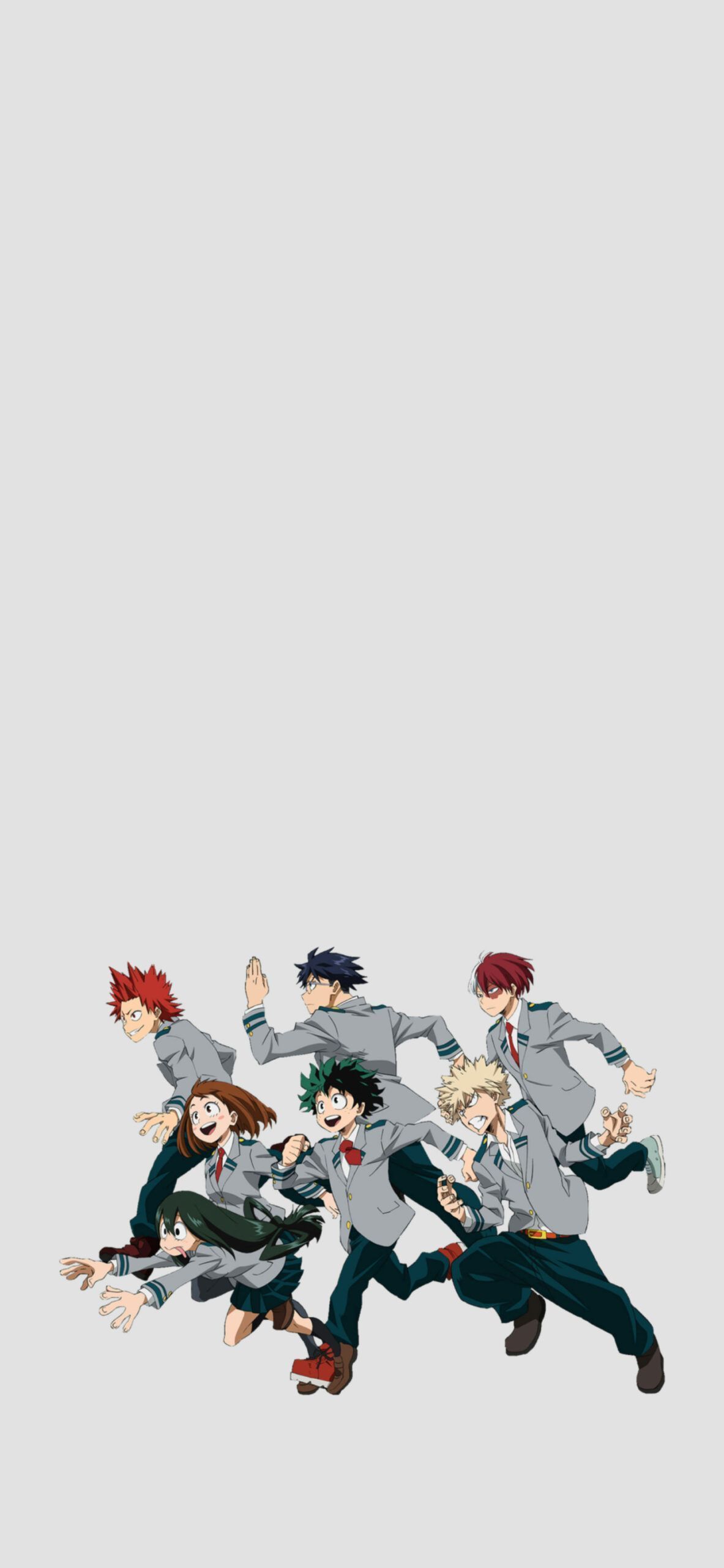 My Hero Academia Students Grey Wallpaper