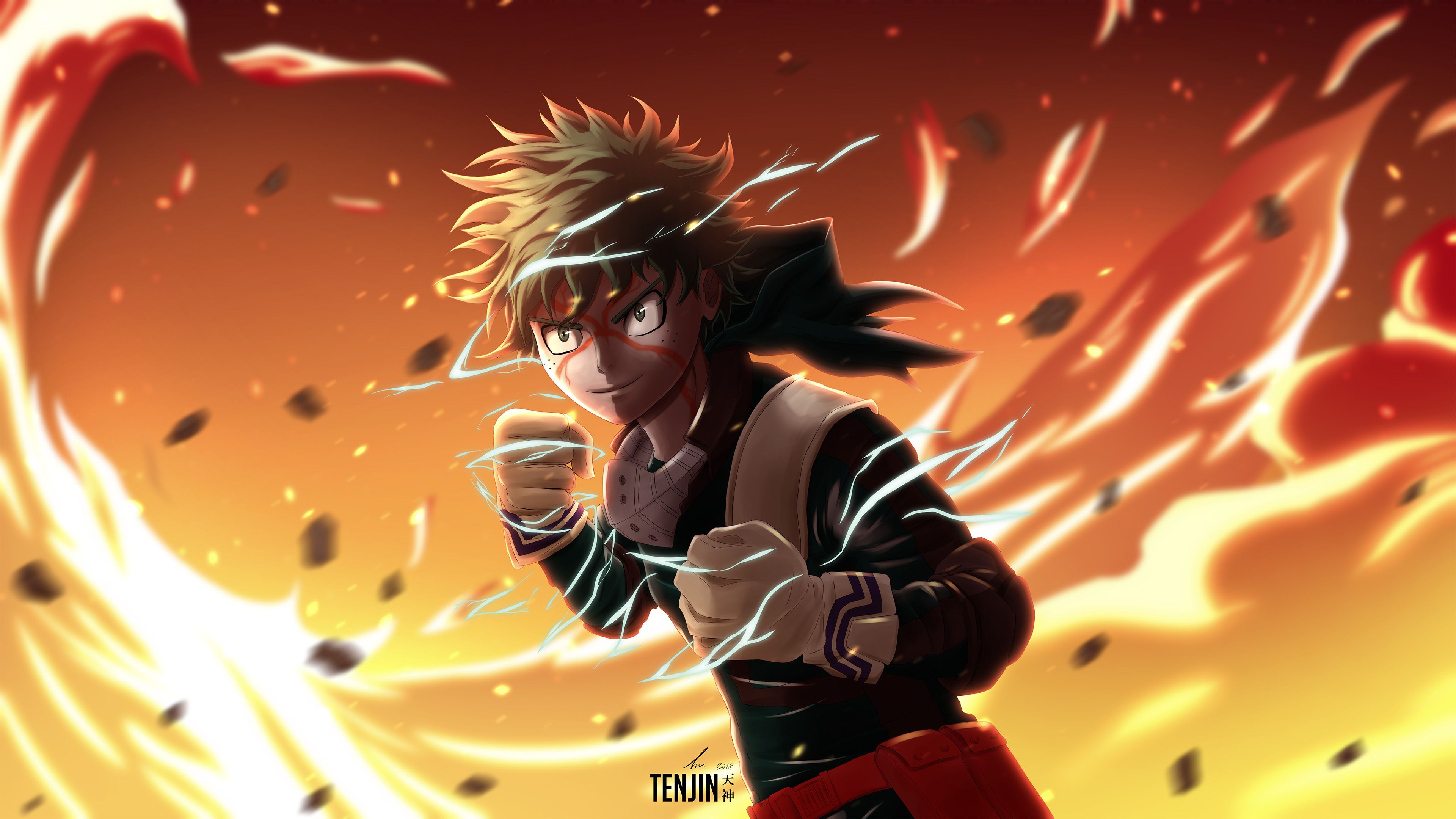 My Hero Academia Izuku Midoriya 4k, HD Anime, 4k Wallpaper, Image, Background, Photo and Picture