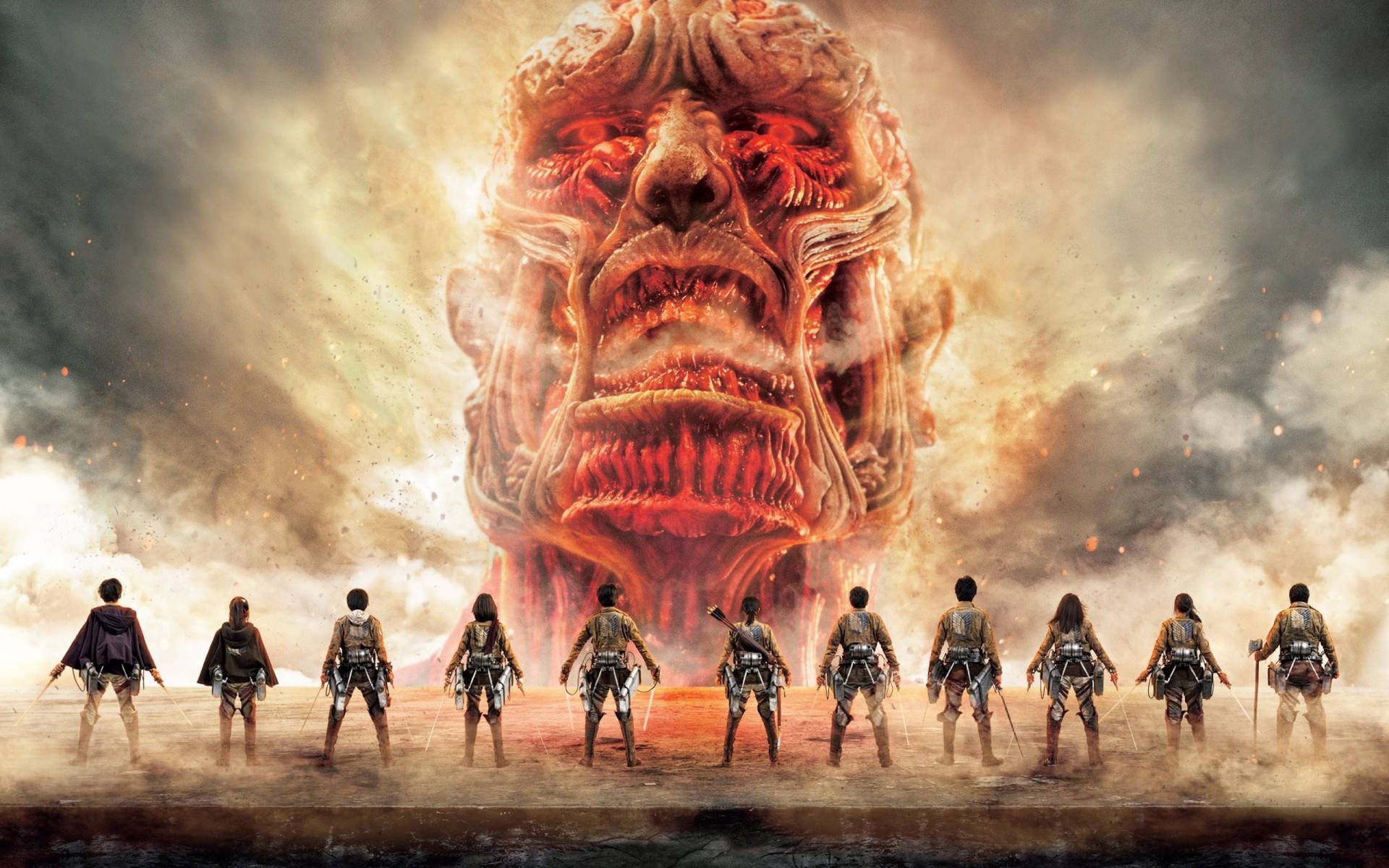 Download Attack On Titan Season 4 Corps Versus Colossus Wallpaper - Attack on Titan