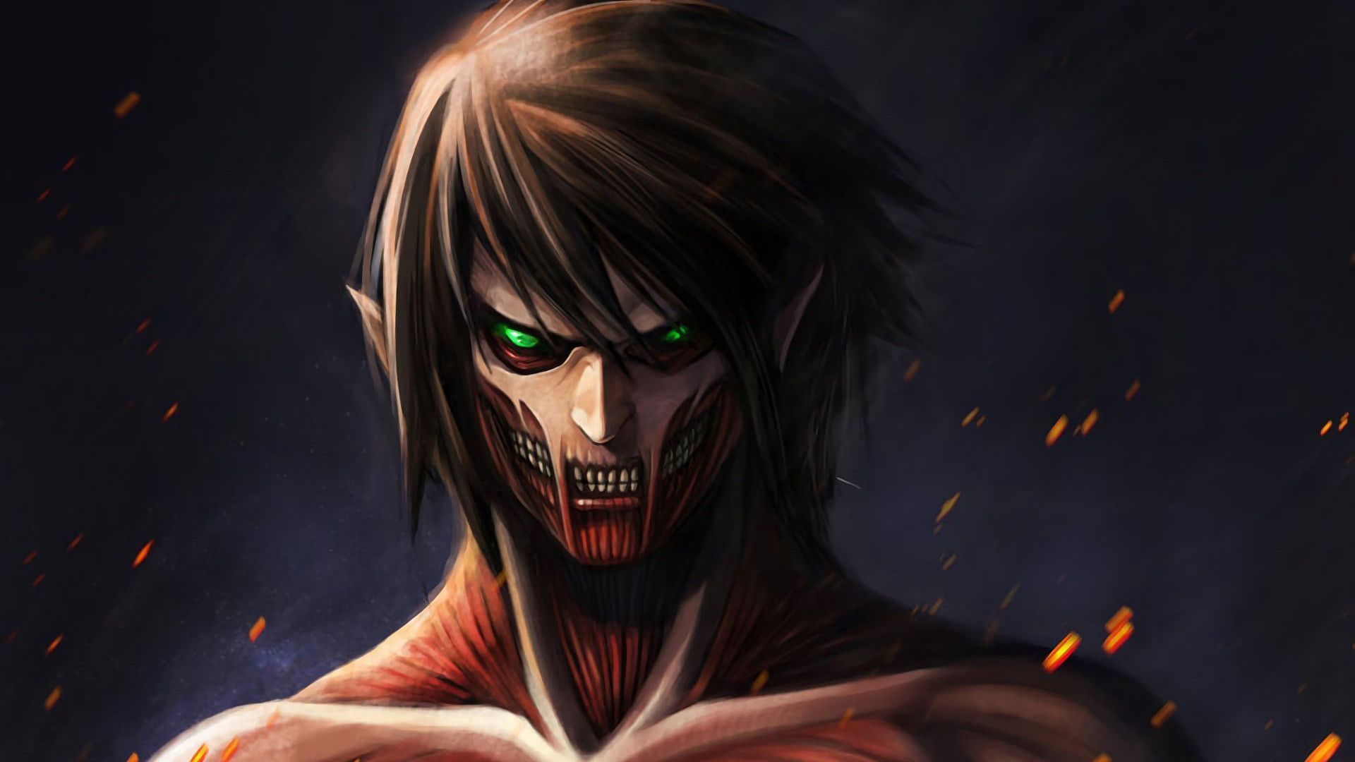 Green Eyes Eren Yeager HD Attack On Titan Wallpaper