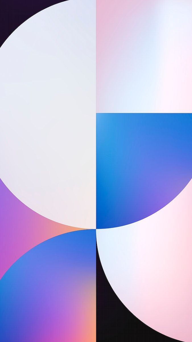 Bauhaus iPhone wallpaper, pink holographic