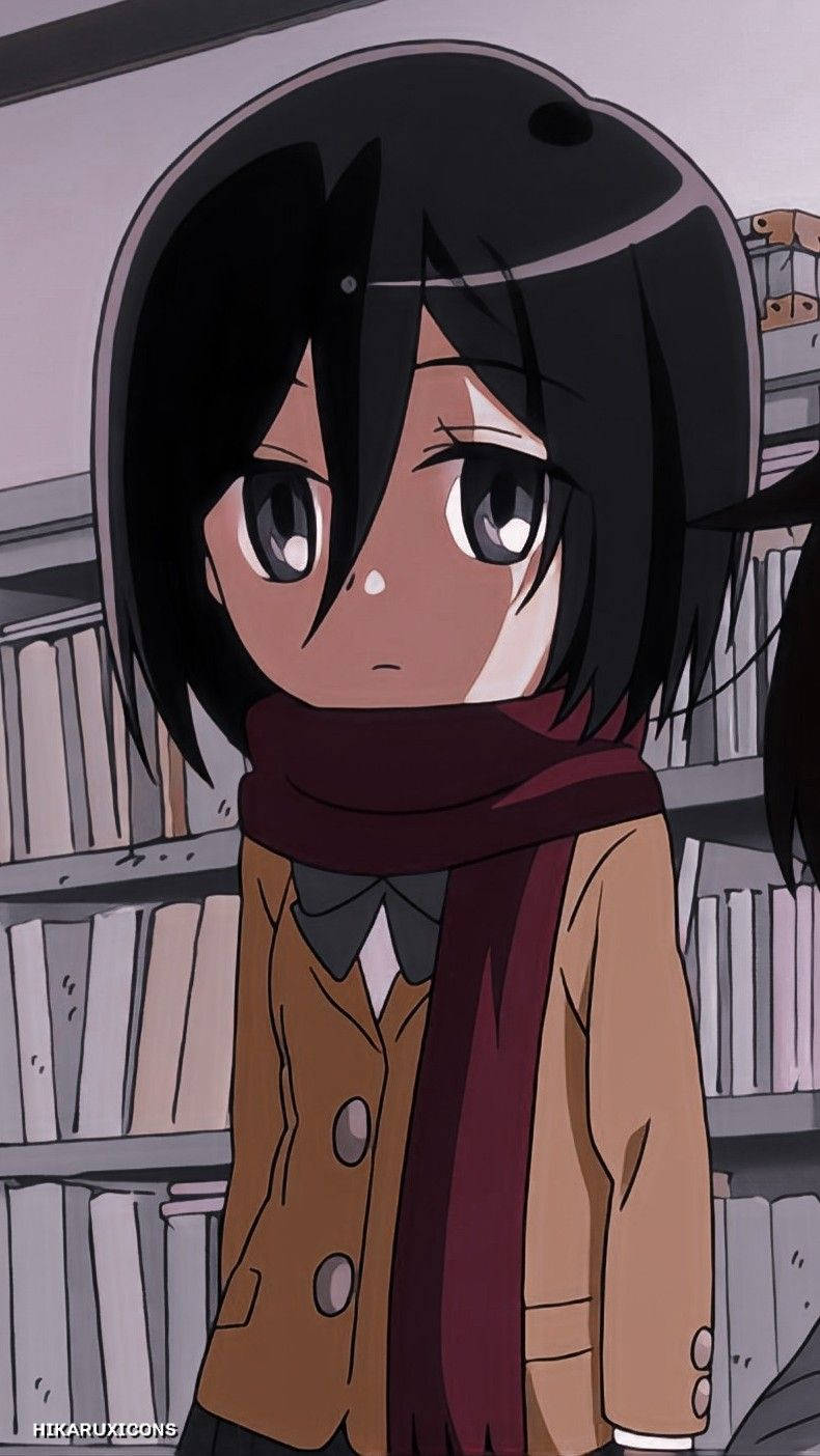 Download Mikasa Cute AOT Junior High Wallpaper