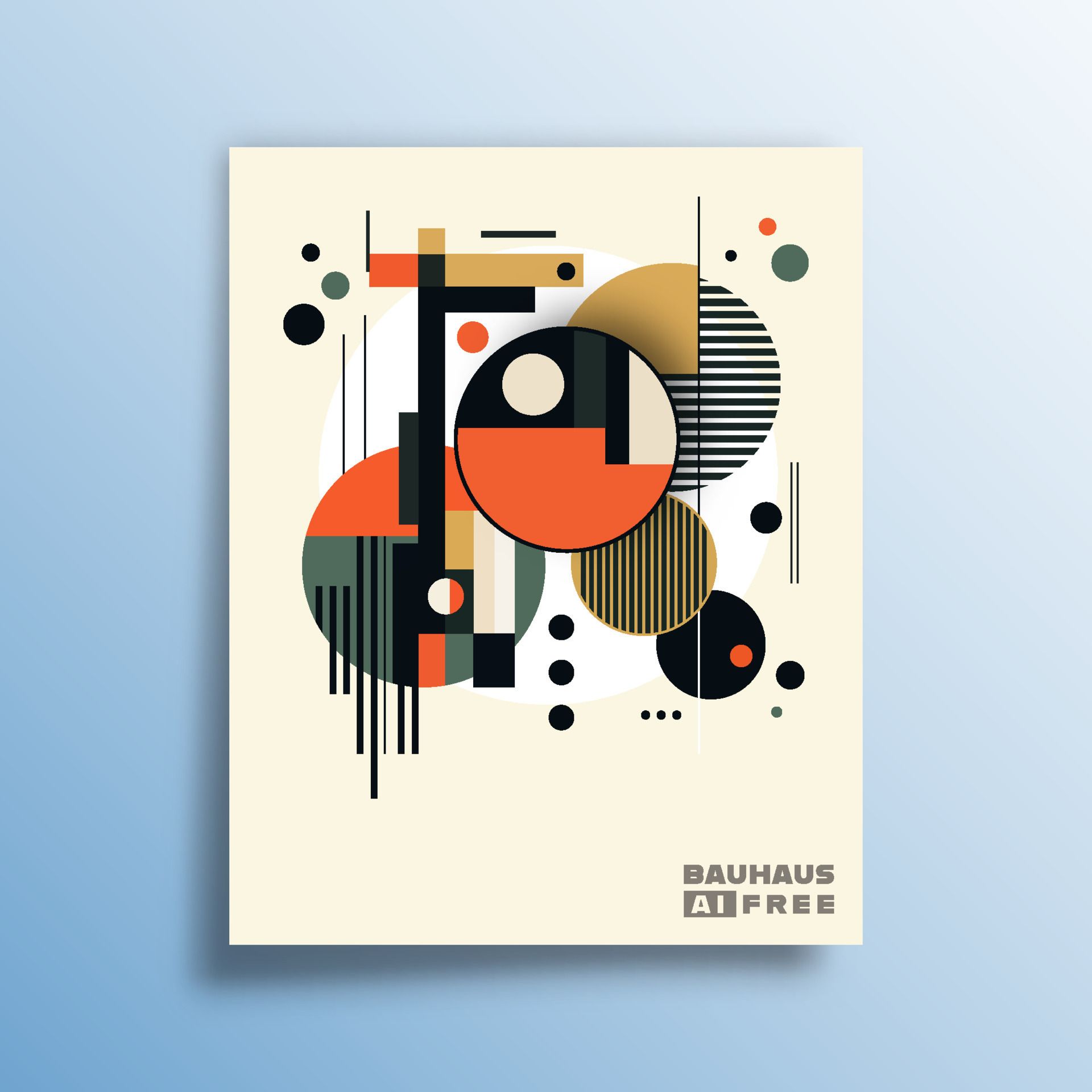 Bauhaus minimal design for flyers, posters, brochure covers, background, wallpaper, typography, or other printing products. Vector illustration