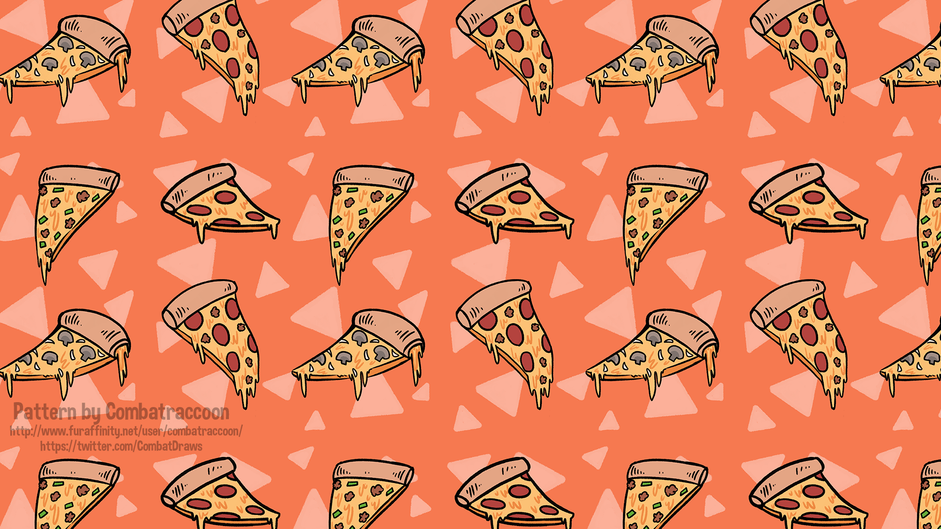 Pizza Wallpaper! (1920 x 1080) by CombatRaccoon - Fur Affinity [dot] net