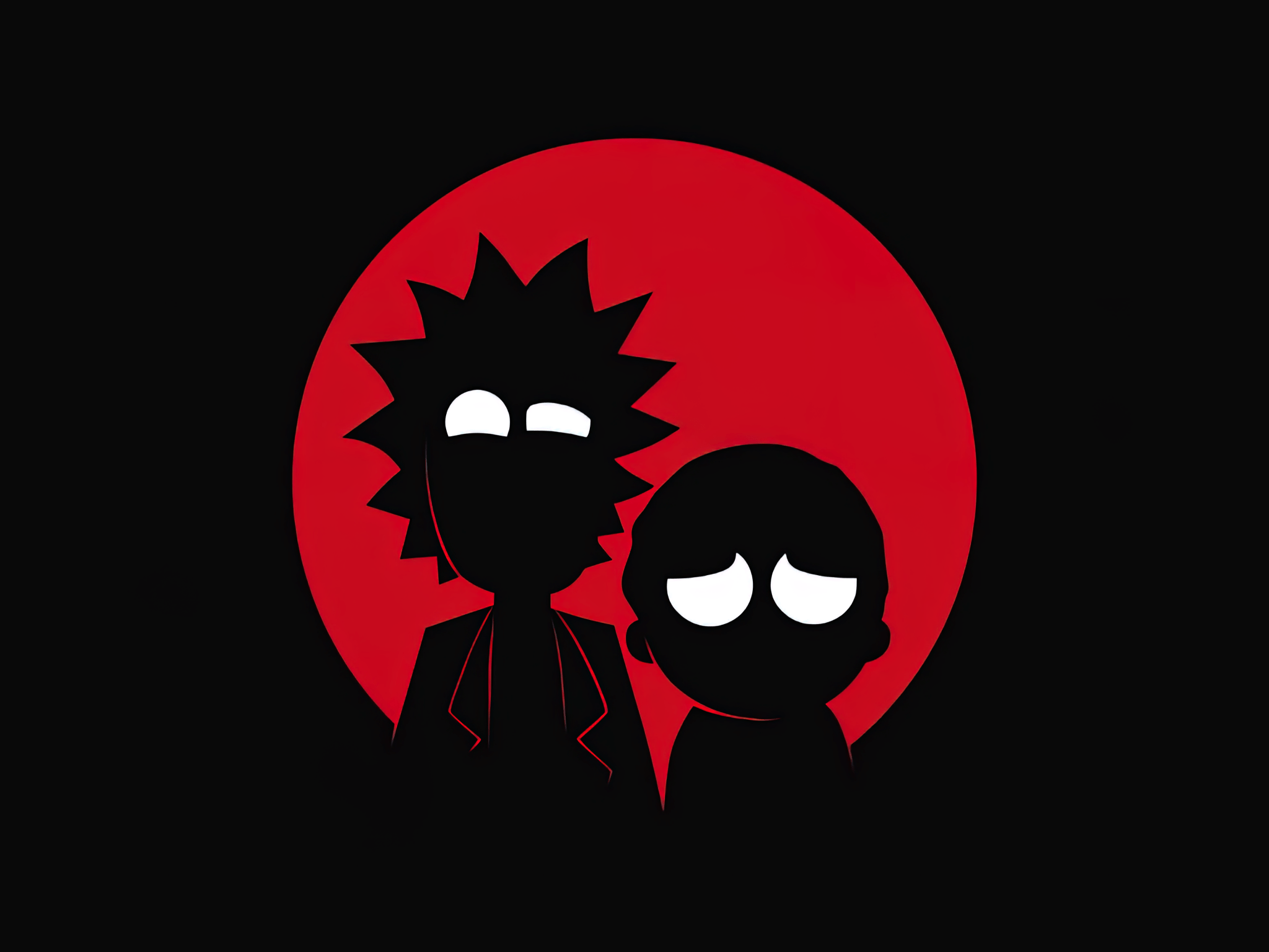 Rick and Morty Wallpaper 4K, AMOLED, Rick Sanchez, Morty Smith