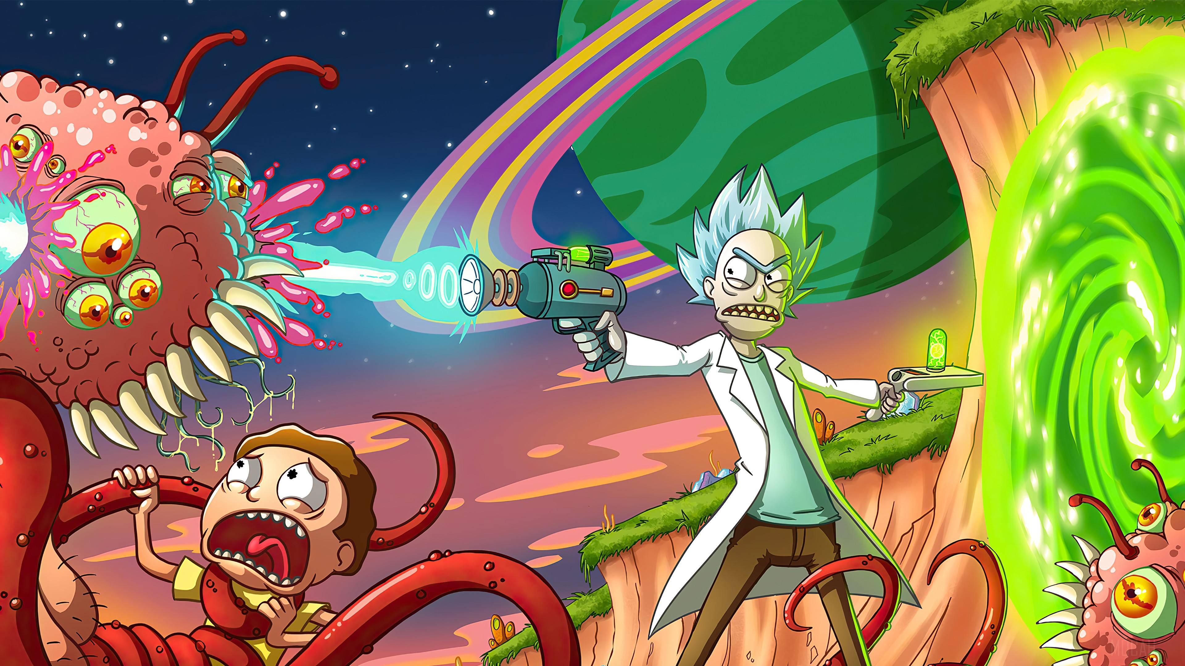 Rick and Morty Wallpaper 4K