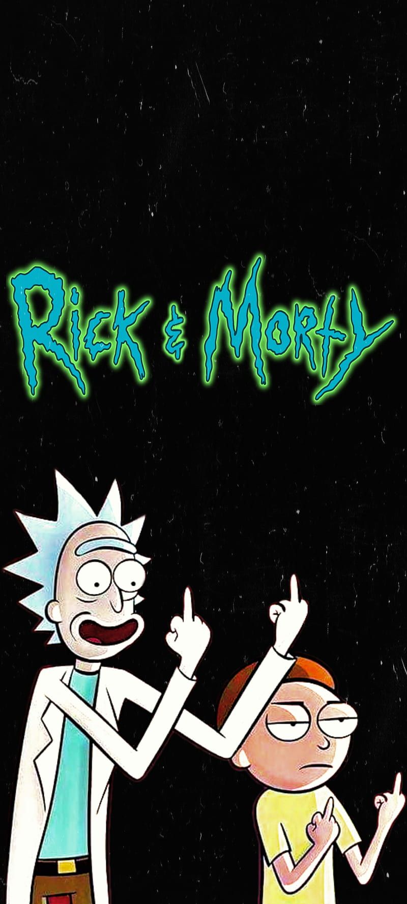 Rick and Morty, aesthetic, black, HD phone wallpaper