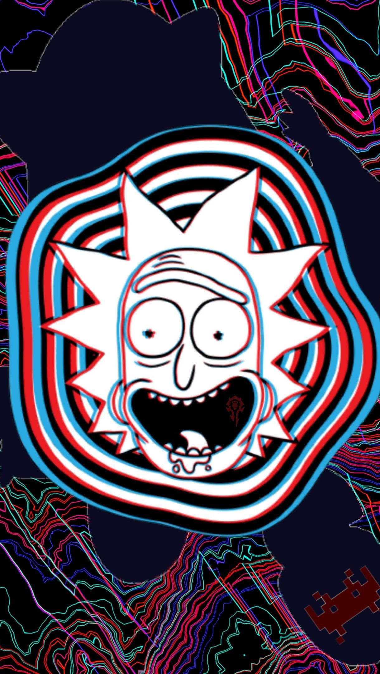 Rick Sanchez Glitch from Rick y Morty Wallpaper 4k Ultra HD